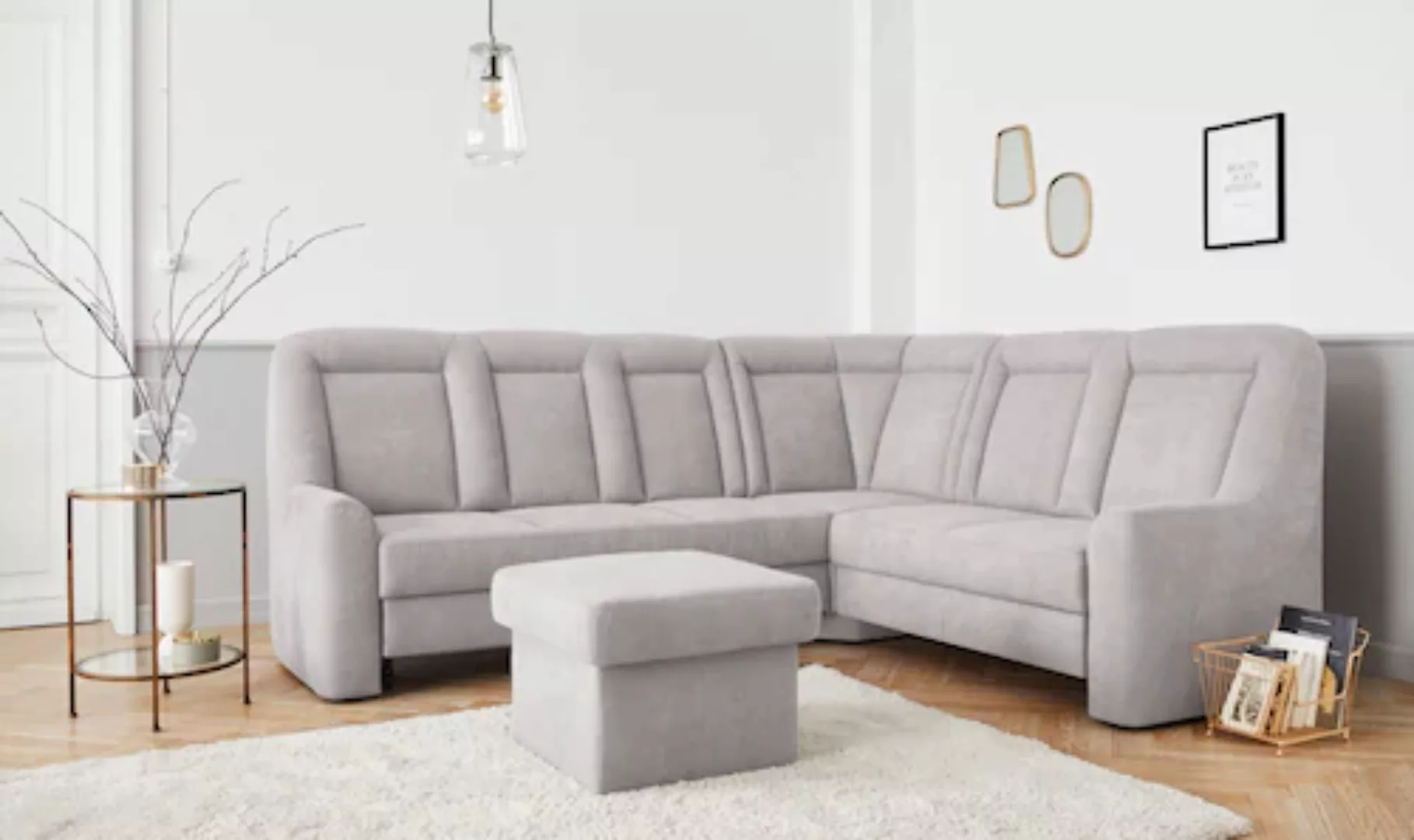 sit&more Ecksofa »Melissa L-Form«, klassisches Polsterprogramm, wahlweise B günstig online kaufen