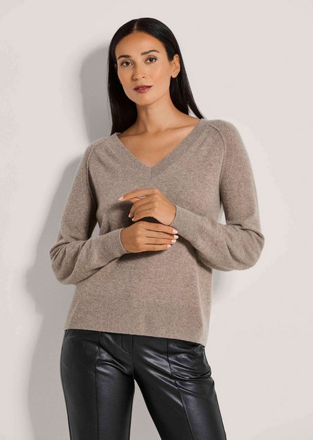 MADELEINE Strickpullover V-Pullover mit Kaschmir günstig online kaufen