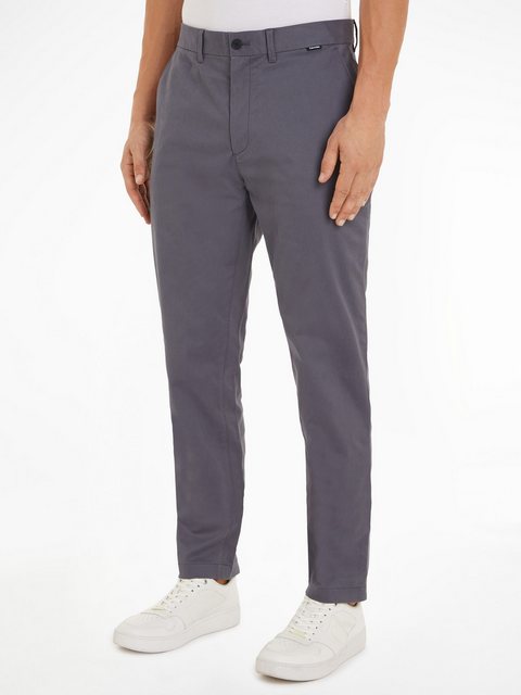 Calvin Klein Chinohose "MODERN TWILL SLIM CHINO", mit Logoprägung günstig online kaufen