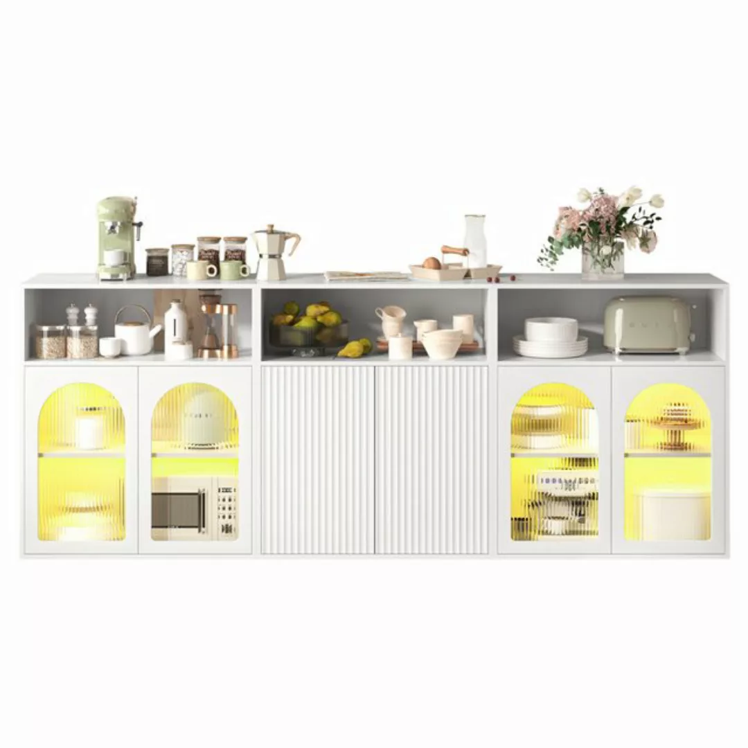 ROYGBIV Barschrank Aufbewahrungsschrank, weißer moderner Stil, multifunktio günstig online kaufen