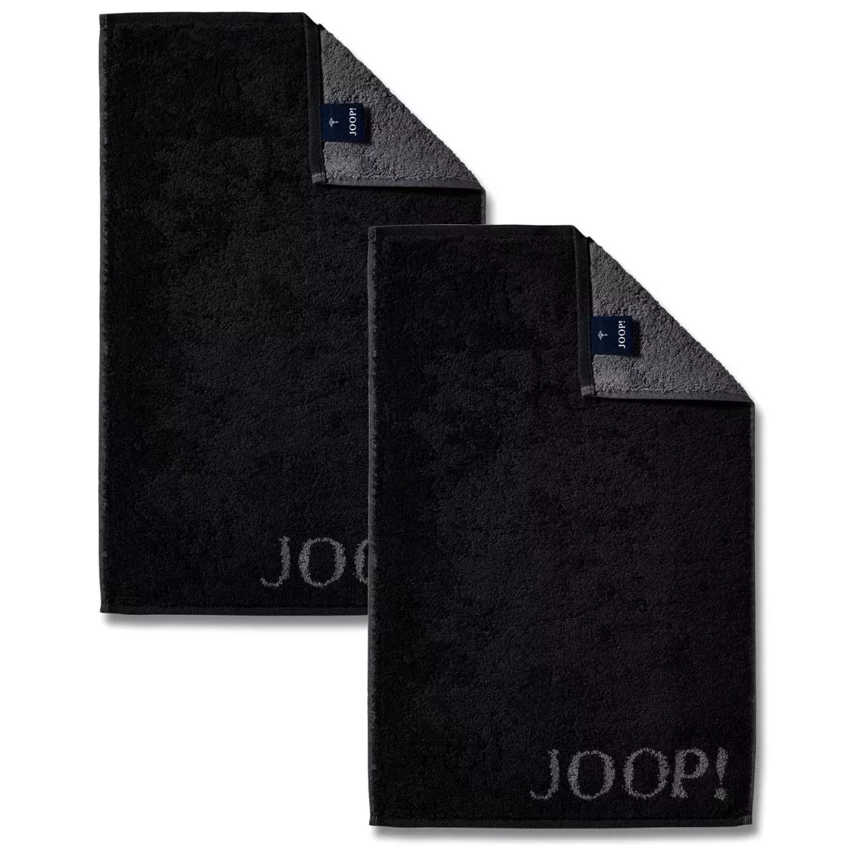 2 Stück Joop! Gästetuch Classic Schwarz Anthrazit 1600-90 30x50 günstig online kaufen