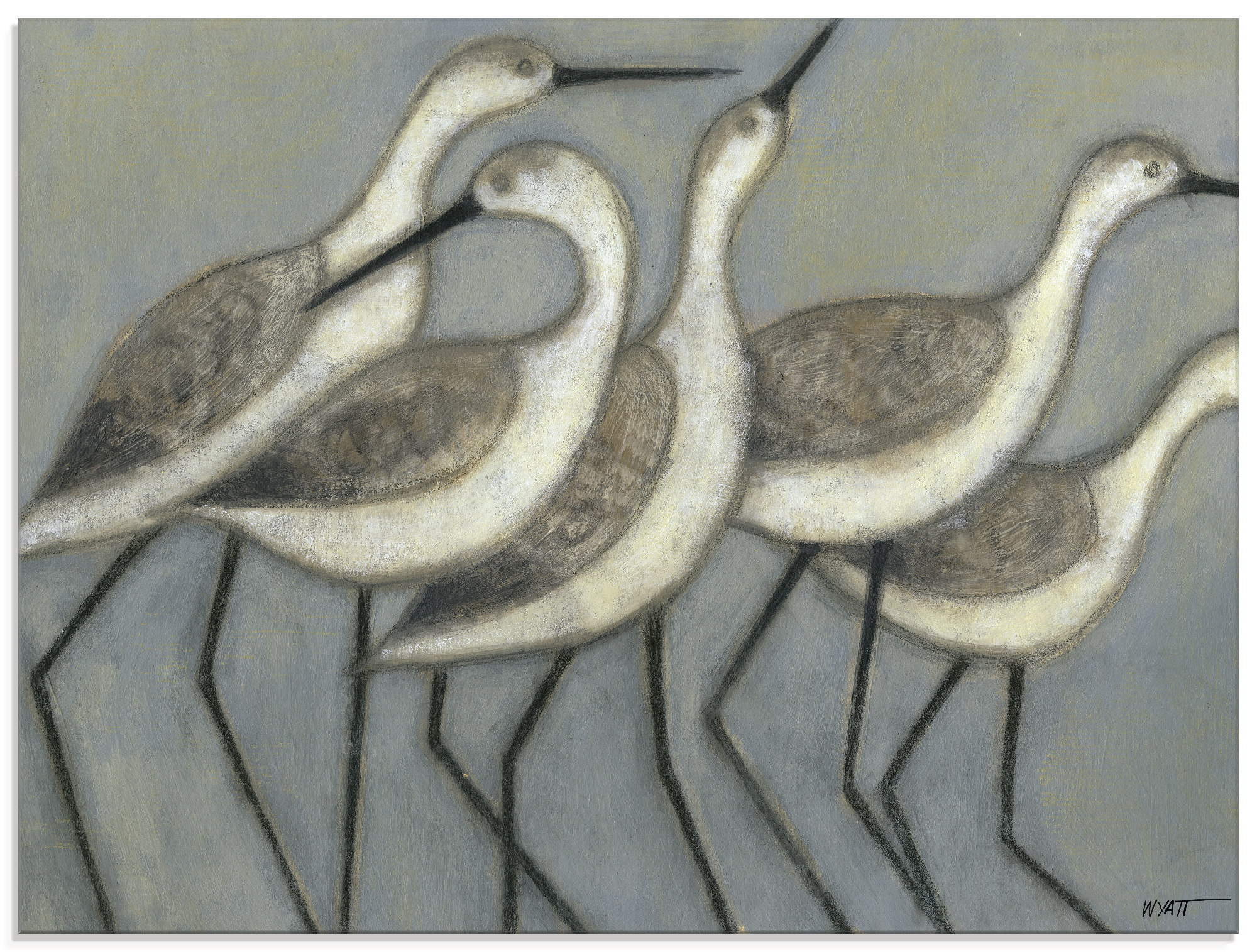 Artland Glasbild "Küstenvögel II", Vögel, (1 St.), in verschiedenen Größen günstig online kaufen