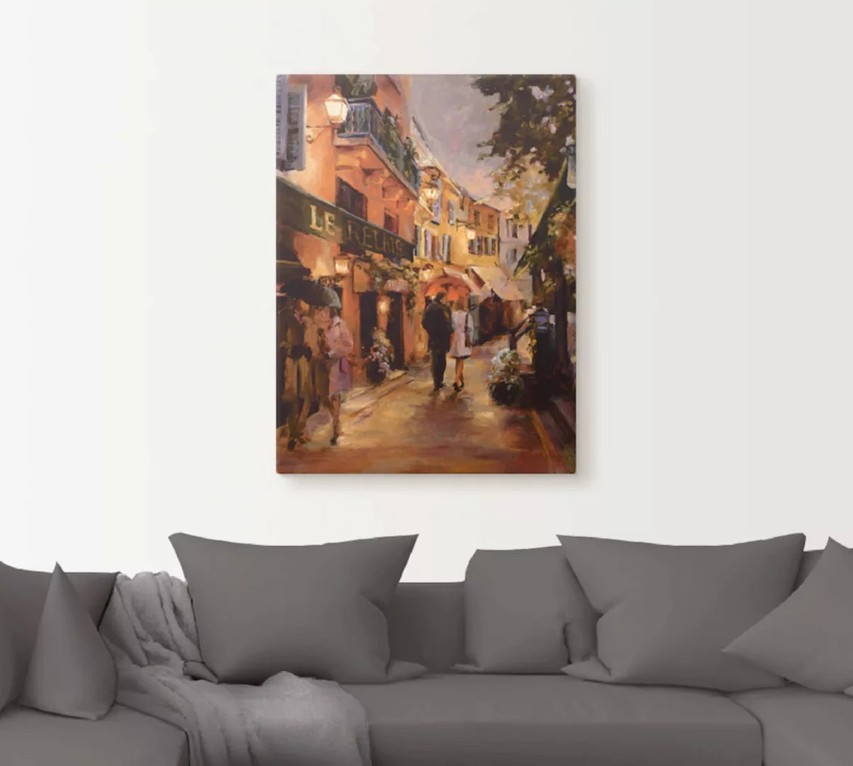 Artland Wandbild "Abend in Paris II", Frankreich, (1 St.), als Leinwandbild günstig online kaufen