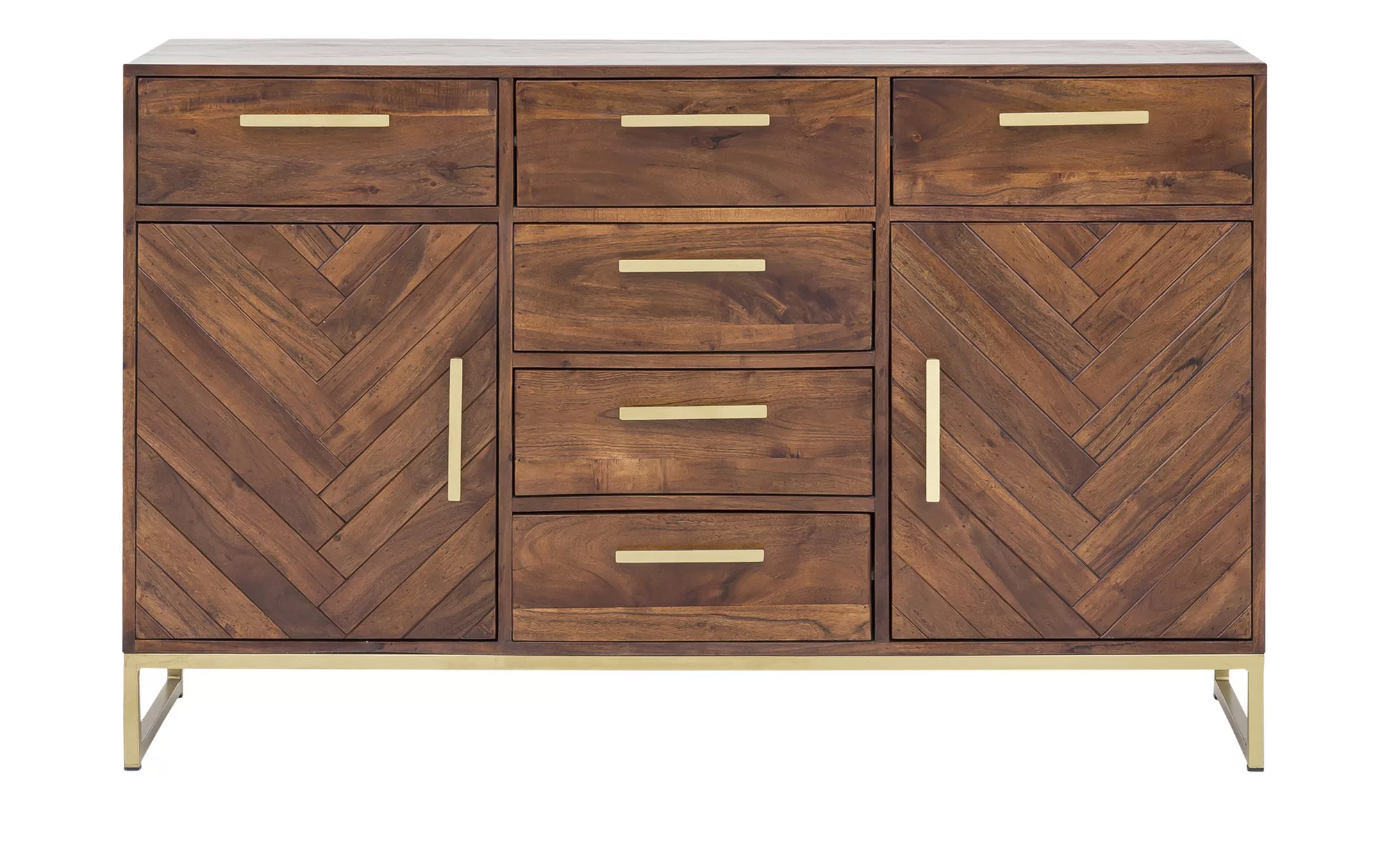 Sideboard aus Massivholz Calatria ¦ holzfarben ¦ Maße (cm): B: 160 H: 90 T: günstig online kaufen