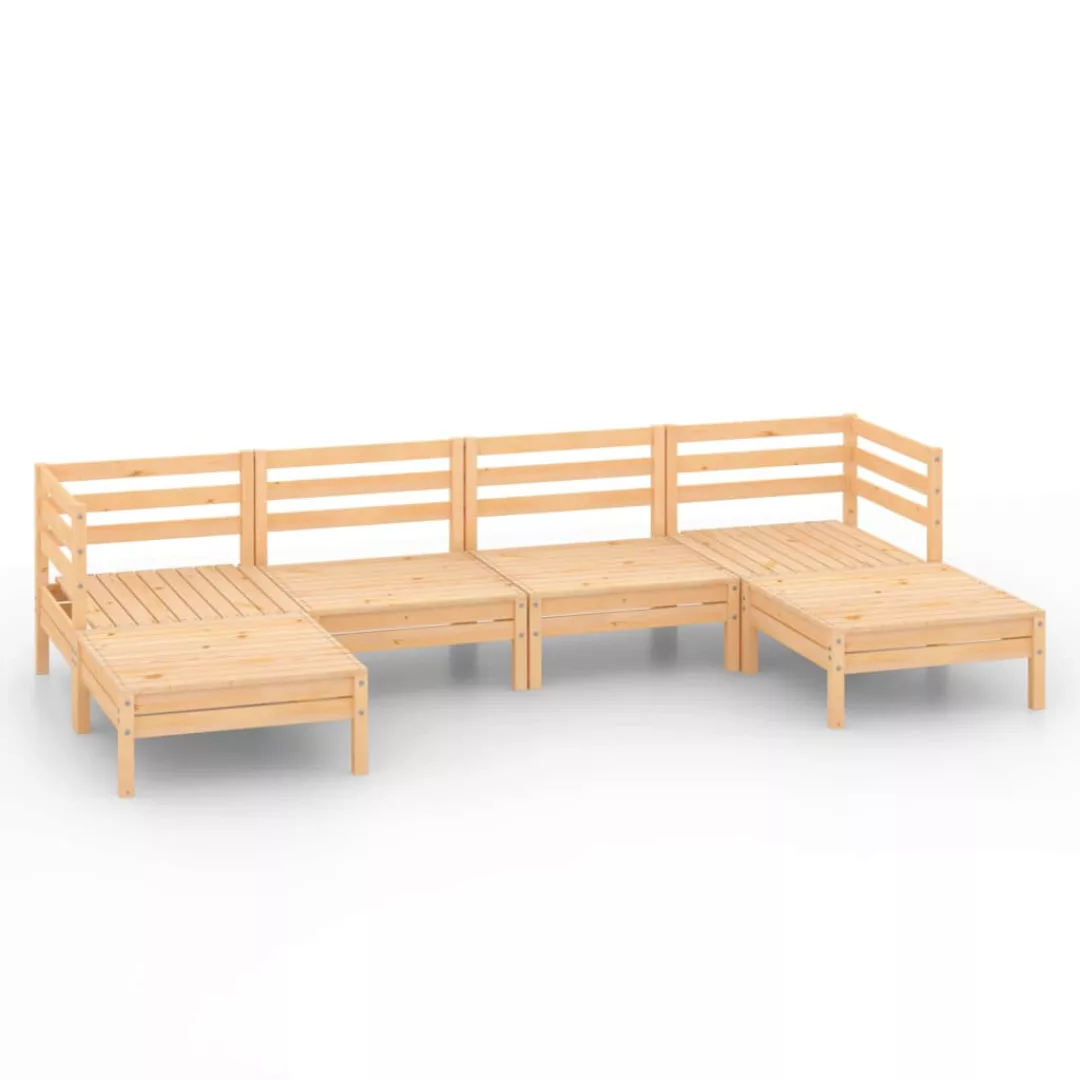 6-tlg. Garten-lounge-set Massivholz Kiefer günstig online kaufen