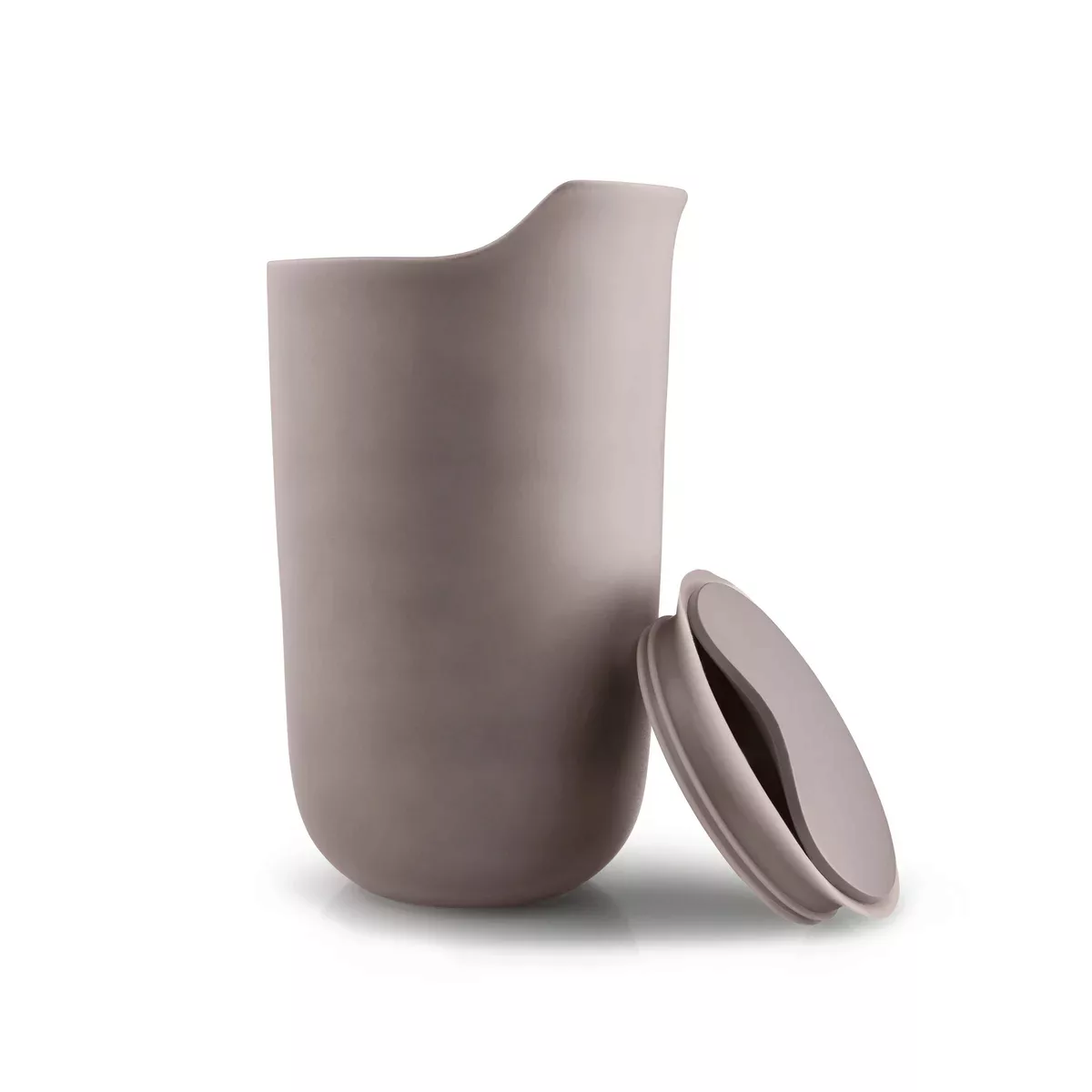 Eva Solo - Keramik Thermobecher 28cl - grau/LxBxH 8,6x8,2x14,2cm/doppelwand günstig online kaufen