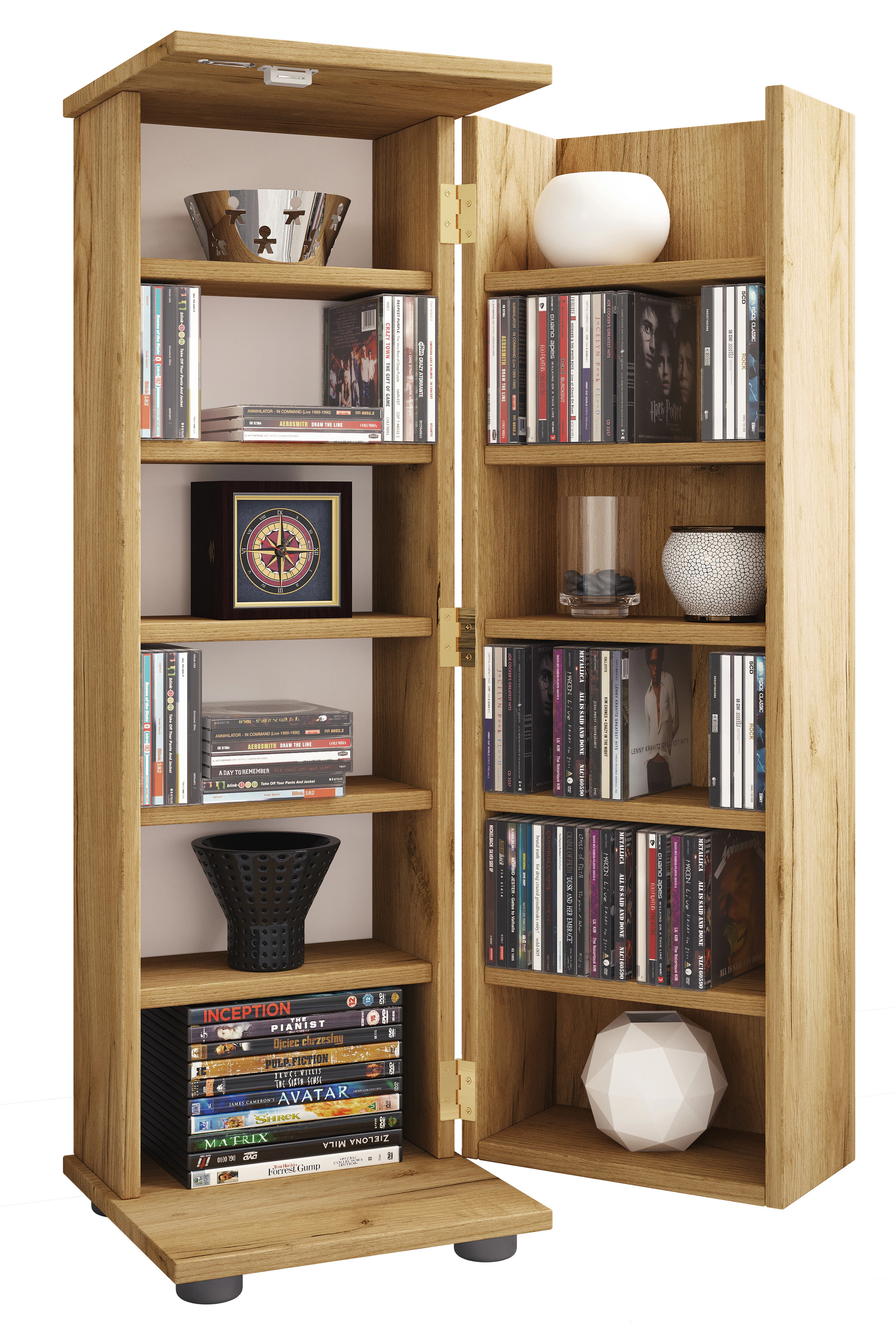 VCM Media-Regal "VCM Holz CD DVD Stand Regal  platzsparender CD Schrank mit günstig online kaufen