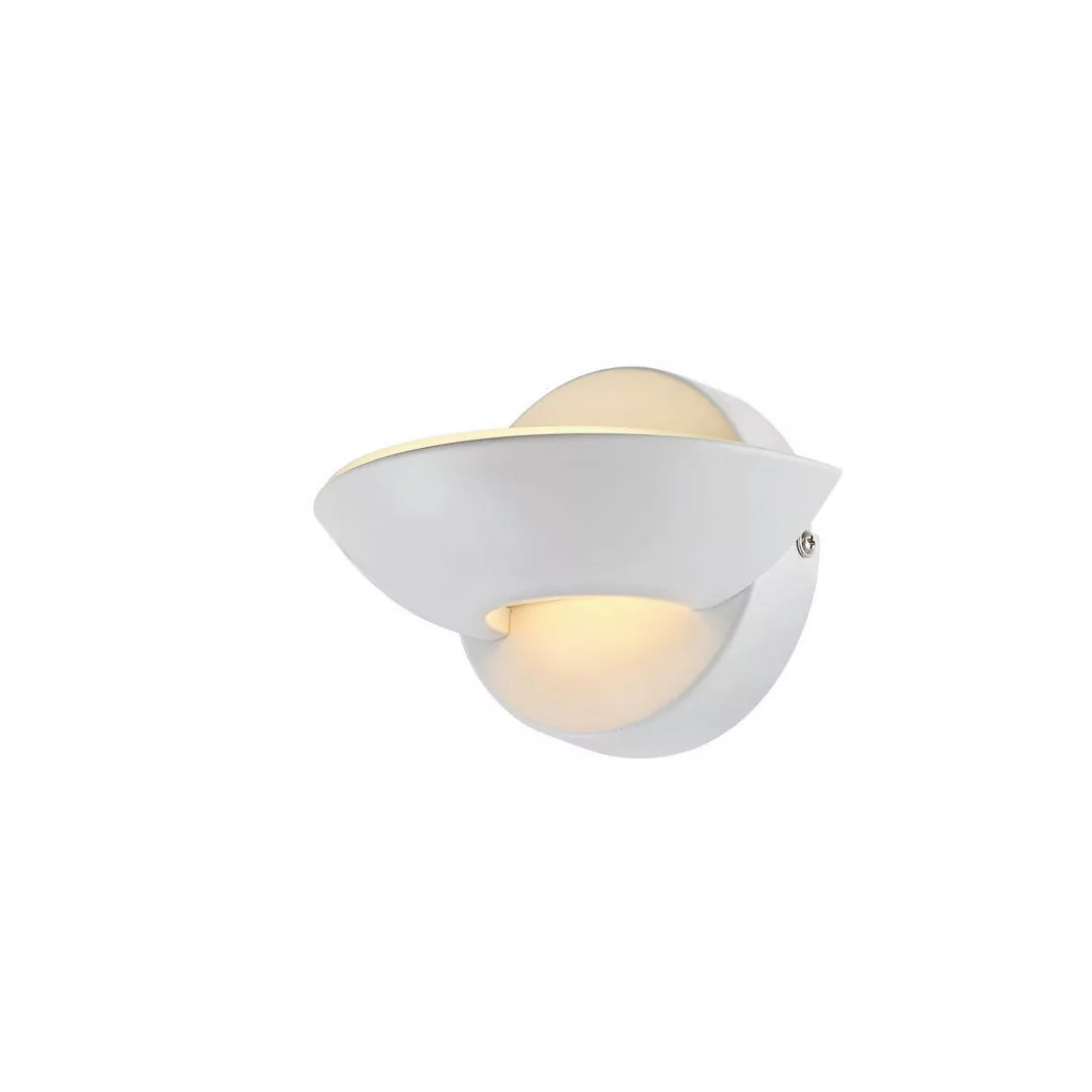 GLOBO LED-Wandleuchte weiß Glas Metall B/H: ca. 16,5x11 cm günstig online kaufen