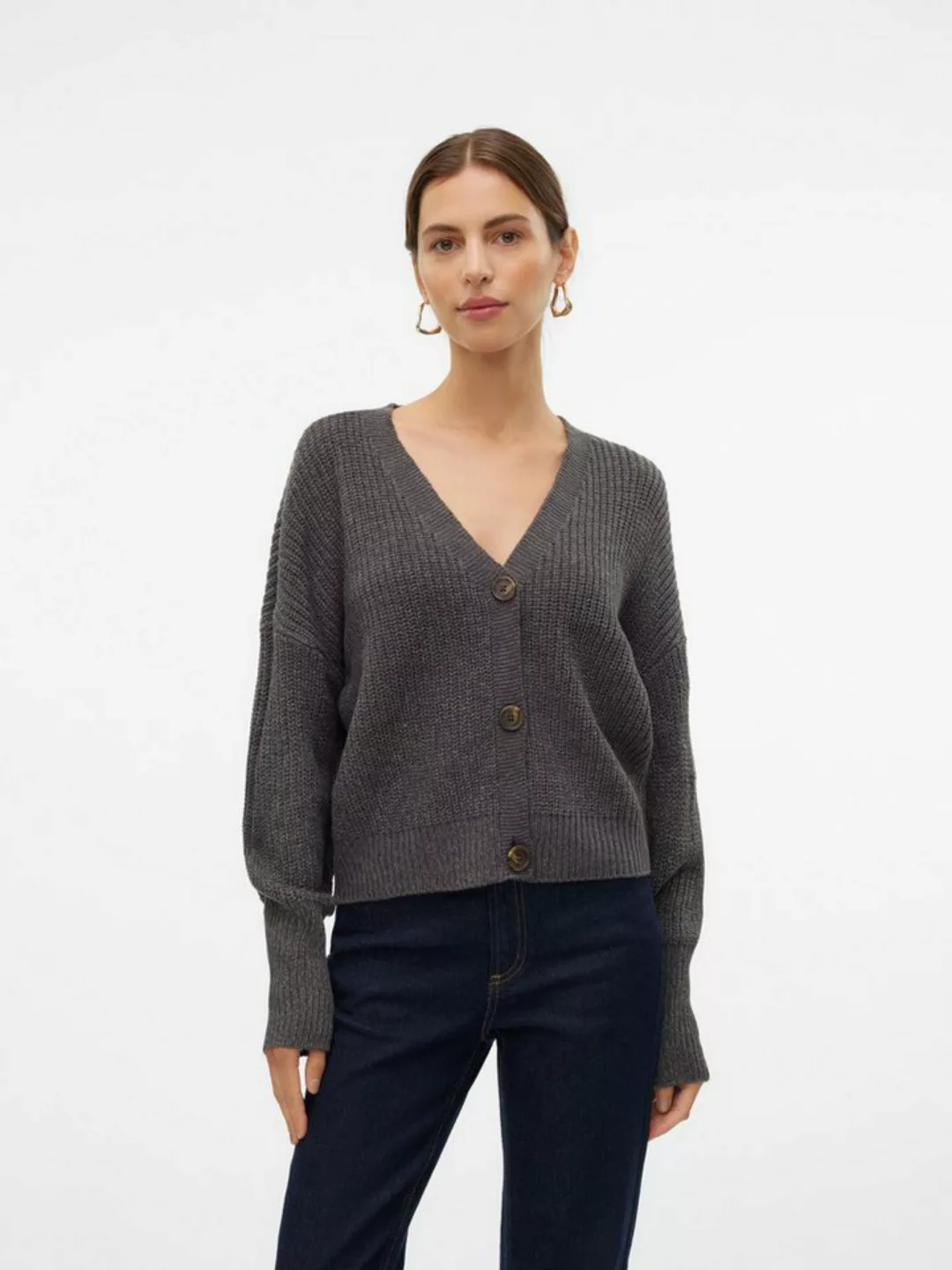 Vero Moda Strickjacke VMLEA LS V-NECK CUFF CARDIGAN günstig online kaufen