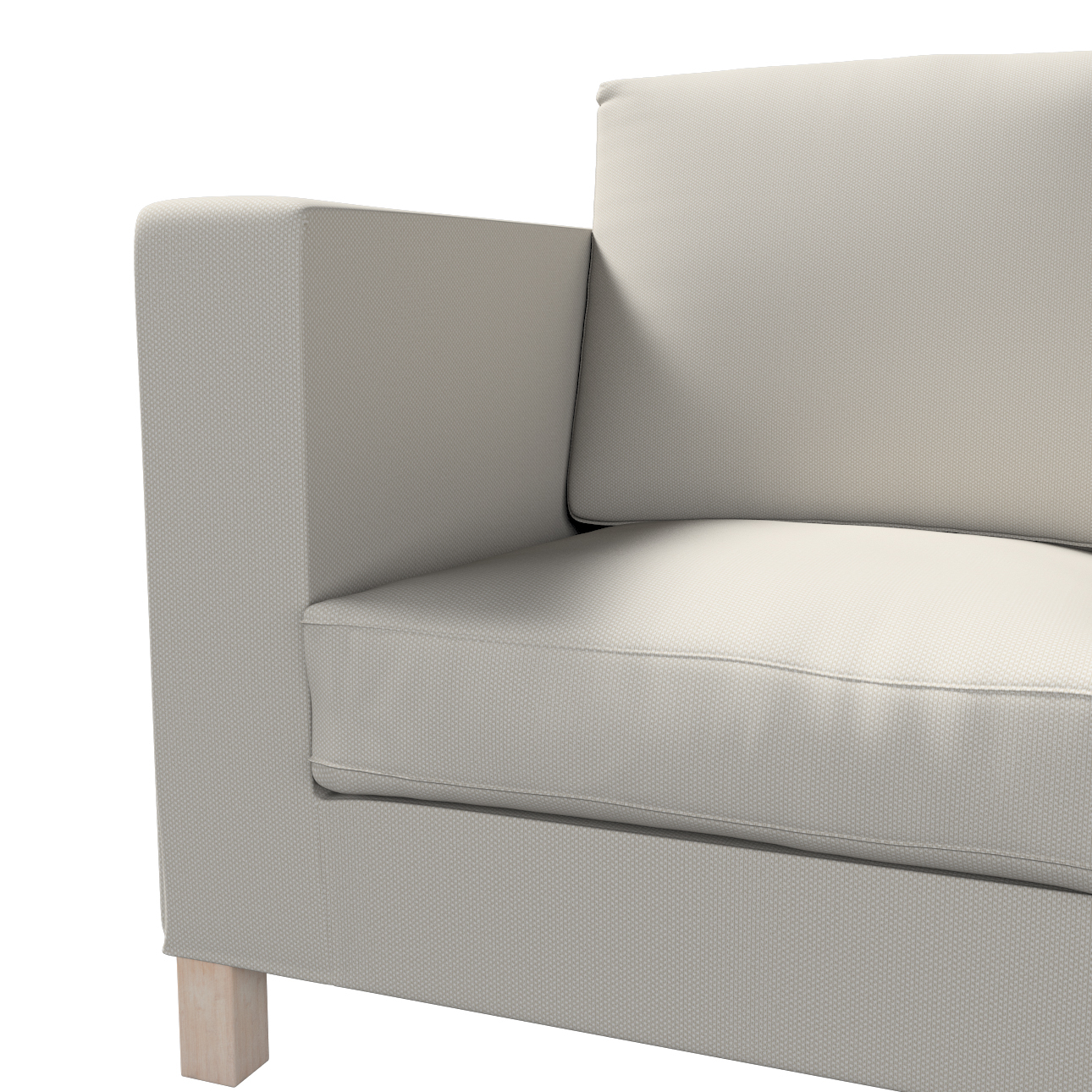 Bezug für Karlanda 3-Sitzer Sofa nicht ausklappbar, kurz, grau, Bezug für K günstig online kaufen