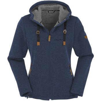 Maul Fleecejacke Chieming - Strickfeecejacke + Kapuze Damen blau günstig online kaufen