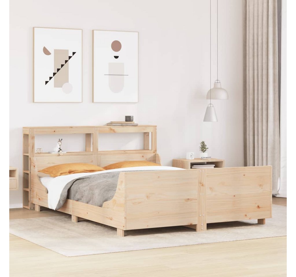 vidaXL Bett, Massivholzbett ohne Matratze 160x200 cm Kiefernholz günstig online kaufen