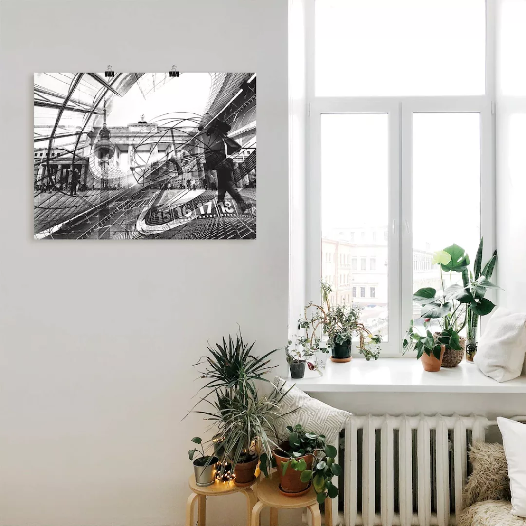 Artland Wandbild »Berlin Skyline I«, Deutschland, (1 St.), als Poster in ve günstig online kaufen
