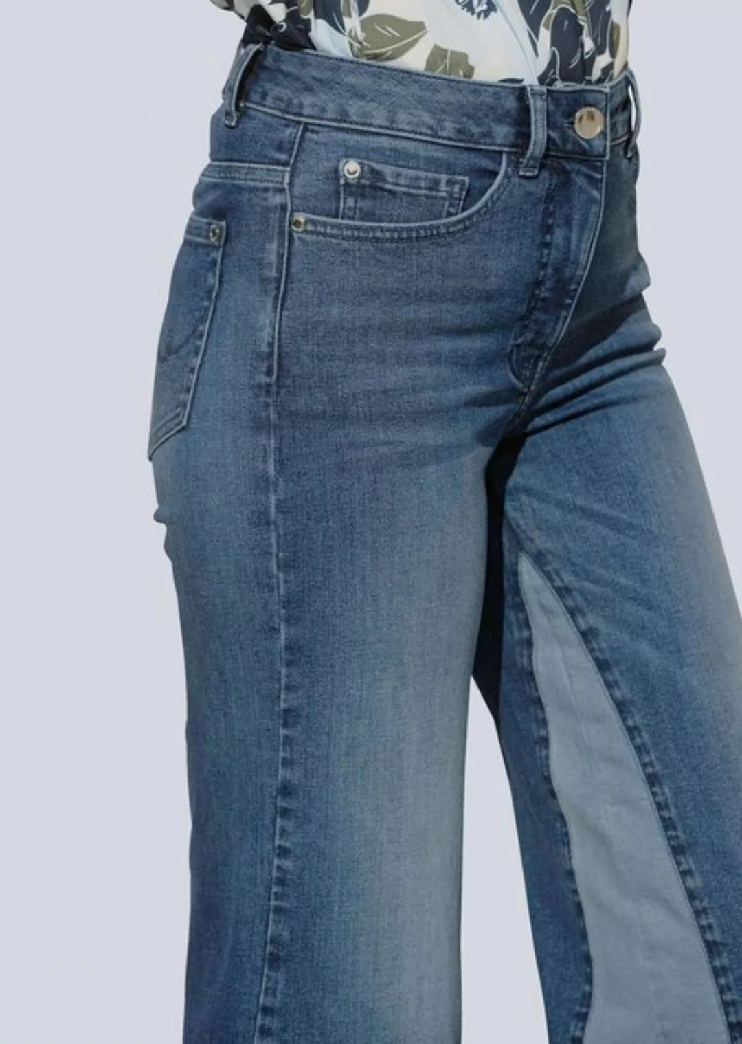 Alba Moda Gerade Jeans Jeansculotte in angesagt weiter Form günstig online kaufen