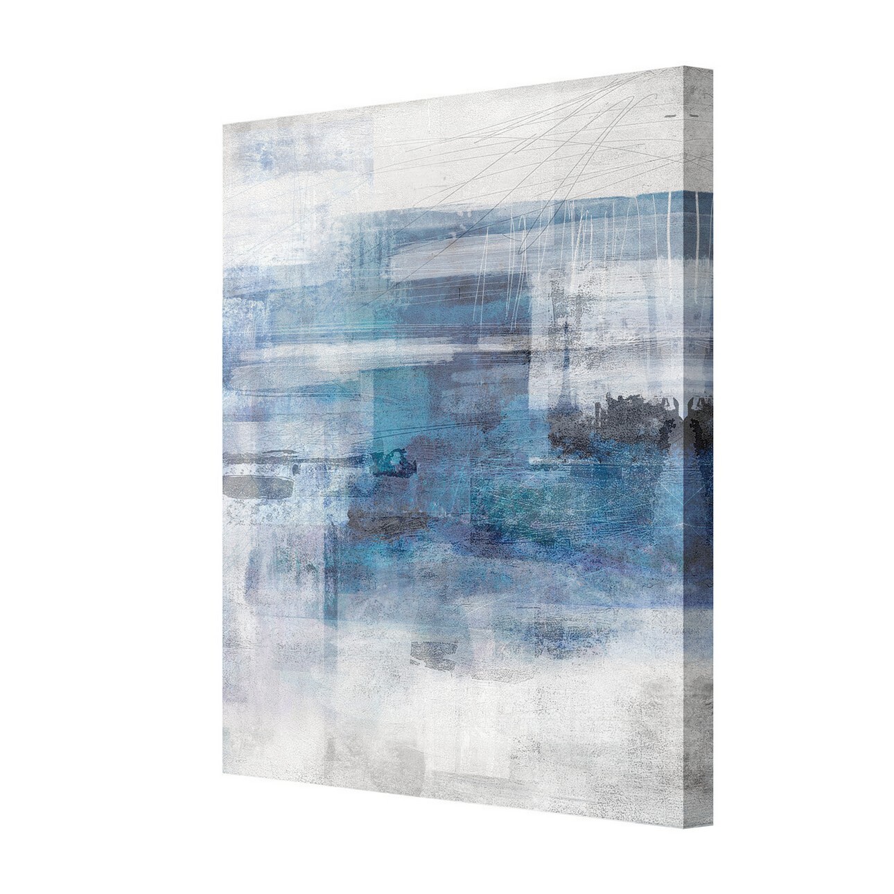 Leinwandbild Blue Abstract, 50 x 70 cm günstig online kaufen