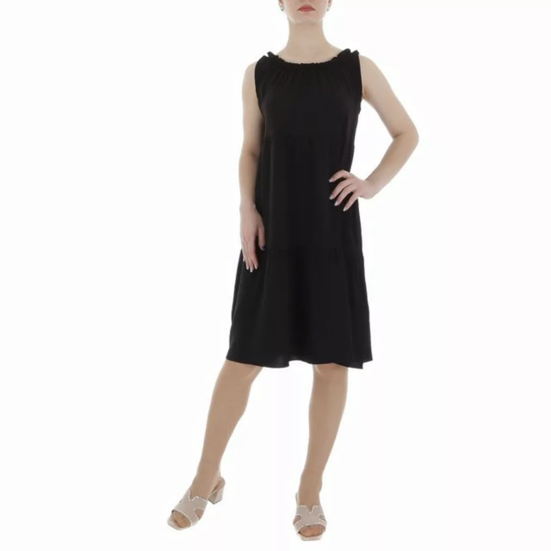 Ital-Design Sommerkleid Damen Freizeit Stufenkleid (86164336) Crinkle-Optik günstig online kaufen