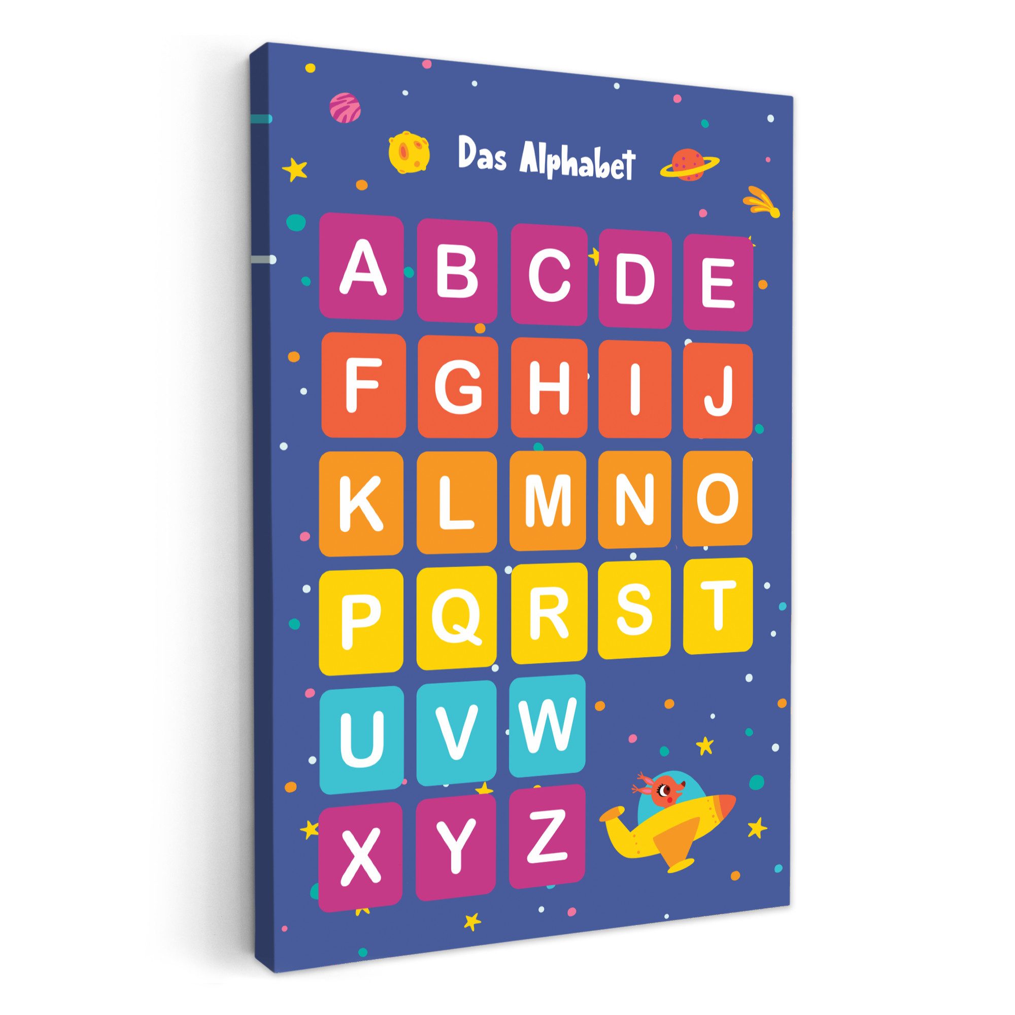 OneMillionCanvasses® Leinwandbild Pädagogisch - Alphabet lernen günstig online kaufen