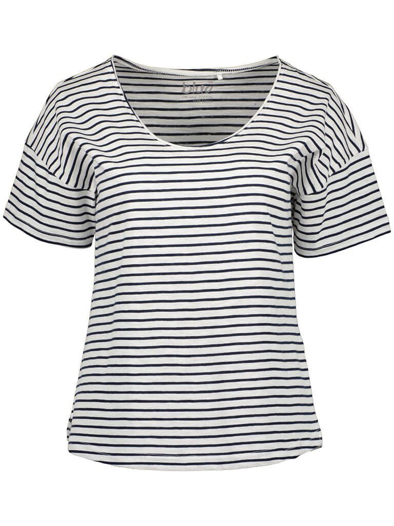 Blue Seven T-Shirt Damen Kurzarm-Shirt Streifen günstig online kaufen