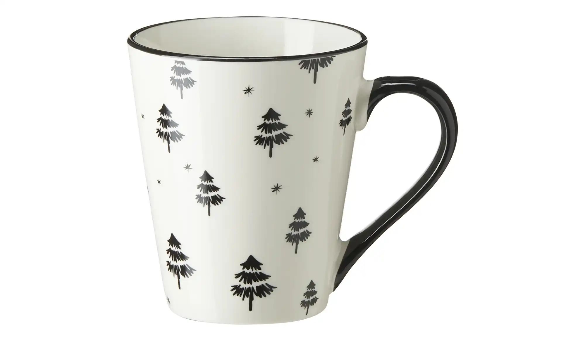 Tasse mit Tannenbäumen ¦ weiß ¦ Porzellan ¦ Maße (cm): B: 12,3 H: 10 Weihna günstig online kaufen