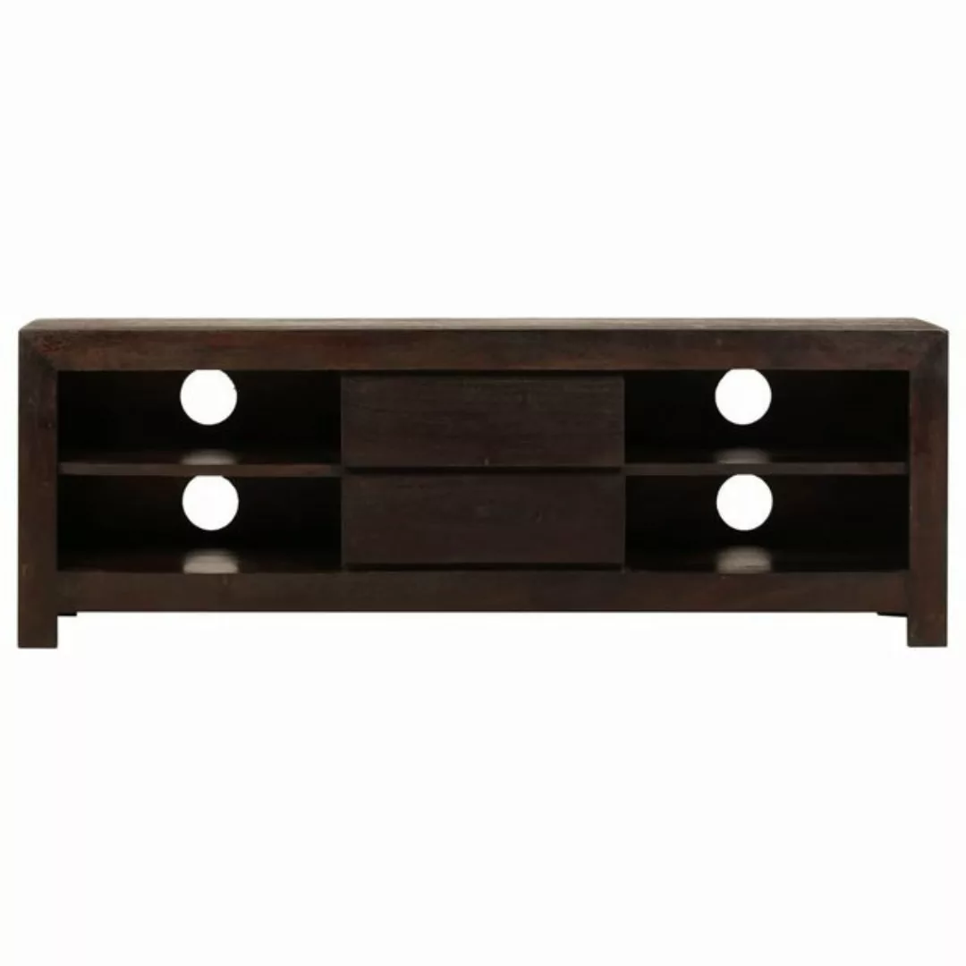 vidaXL TV-Schrank TV-Schrank Akazienholz Massiv 120x30x40 cm Dunkelbraun Lo günstig online kaufen