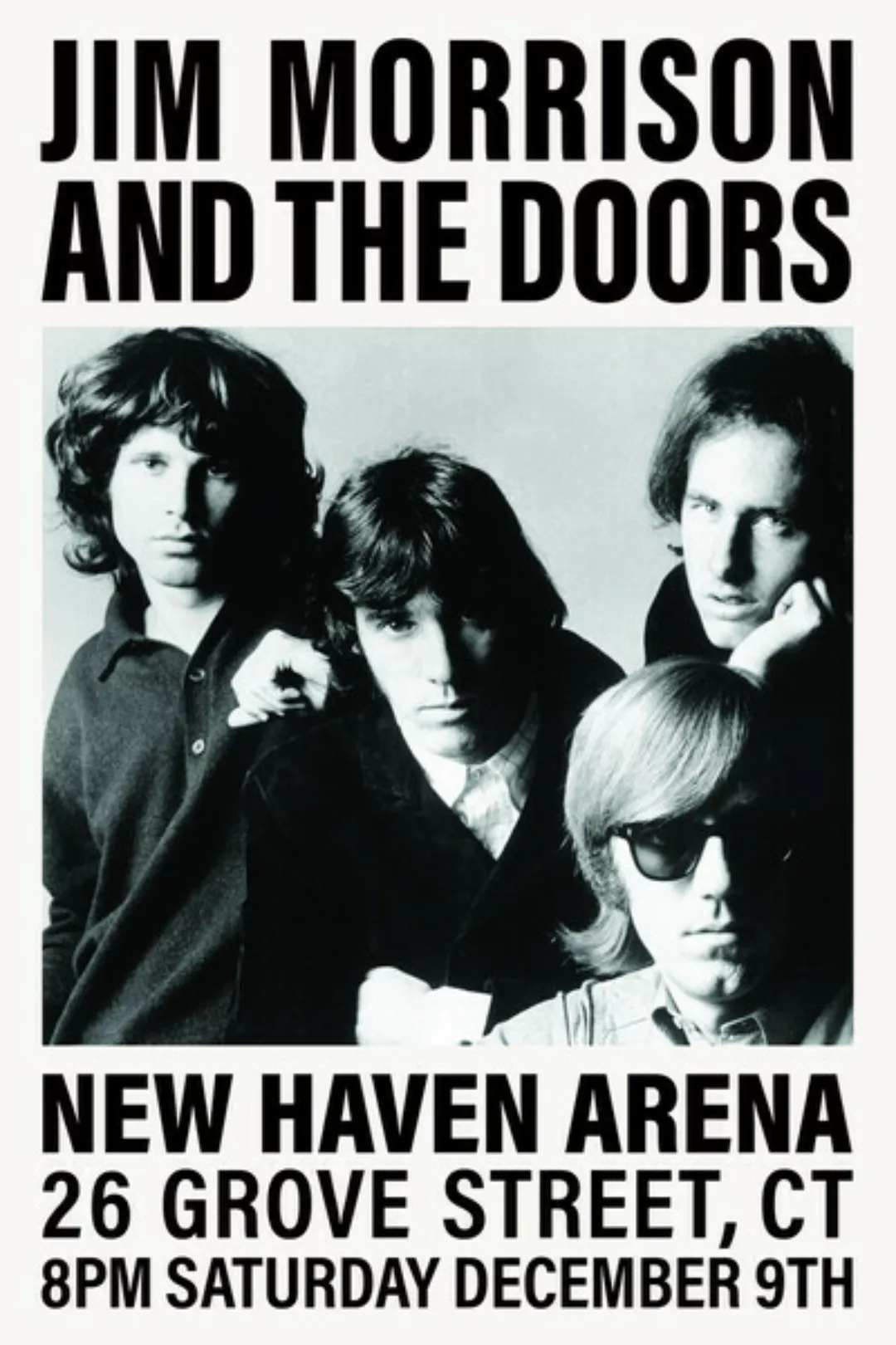 Poster / Leinwandbild - Jim Morrison And The Doors - New Haven Arena günstig online kaufen