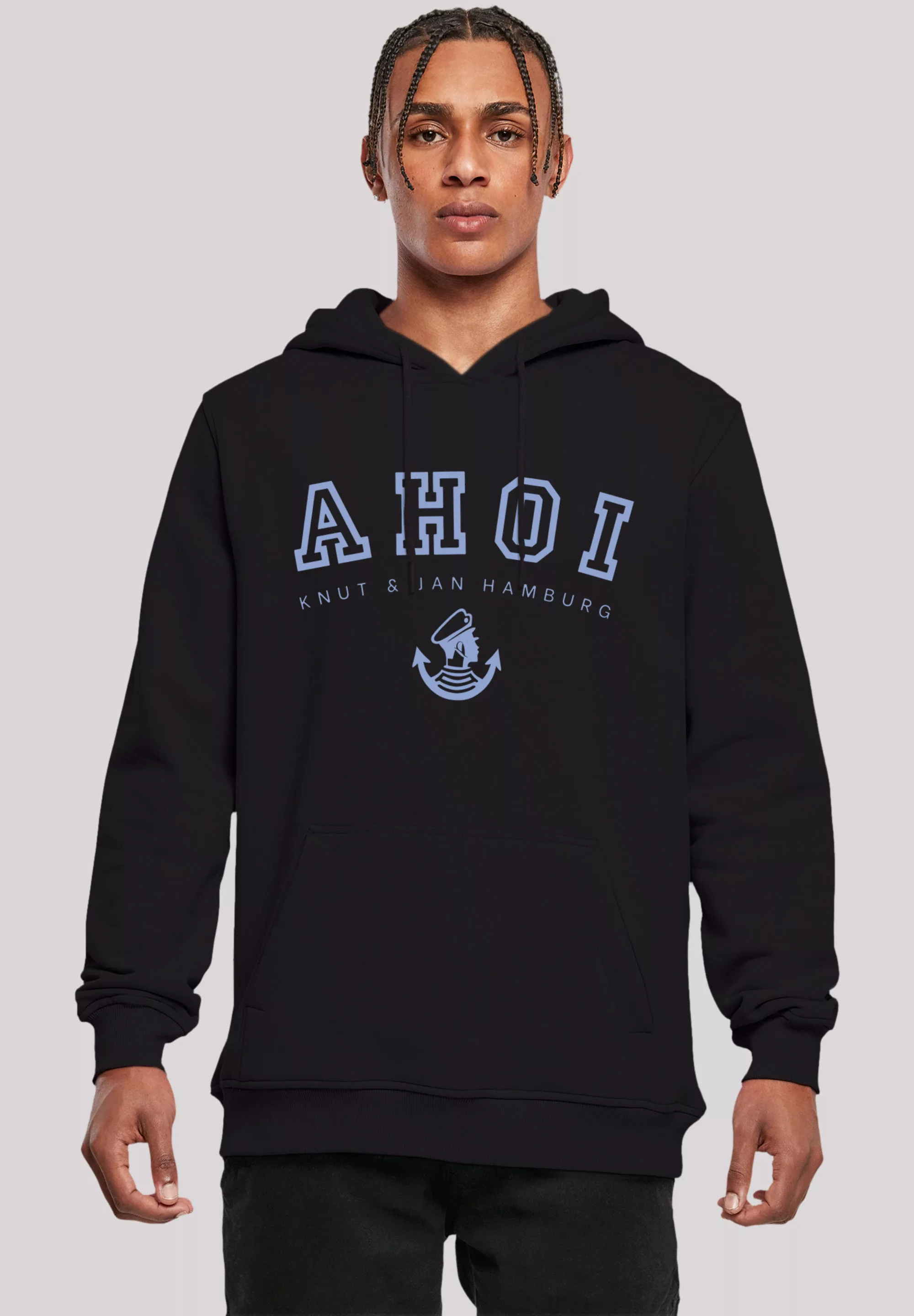 F4NT4STIC Kapuzenpullover "AHOI Knut & Jan Hamburg", Print günstig online kaufen