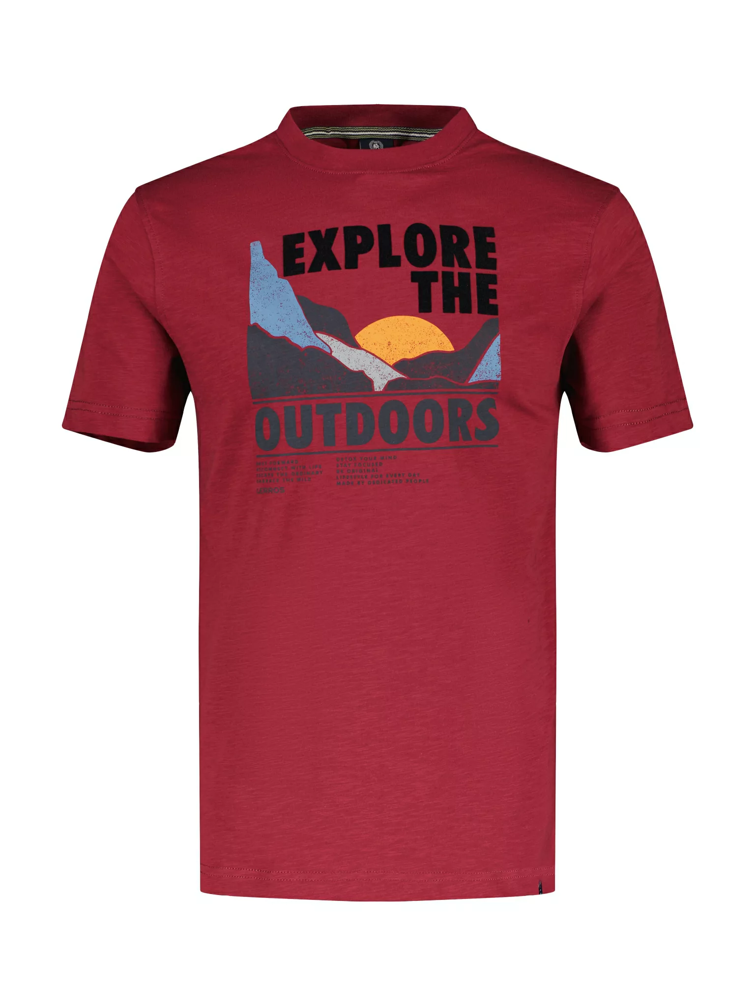 LERROS T-Shirt "LERROS T-Shirt mit Outdoor-Brustprint" günstig online kaufen