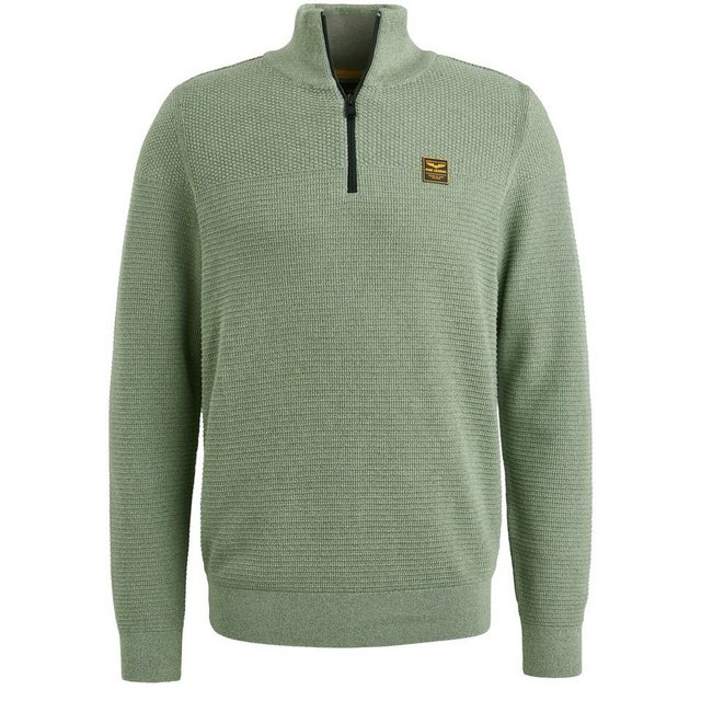 PME LEGEND Strickpullover - Half Zip Collar Cotton Mouline - PME Legend günstig online kaufen