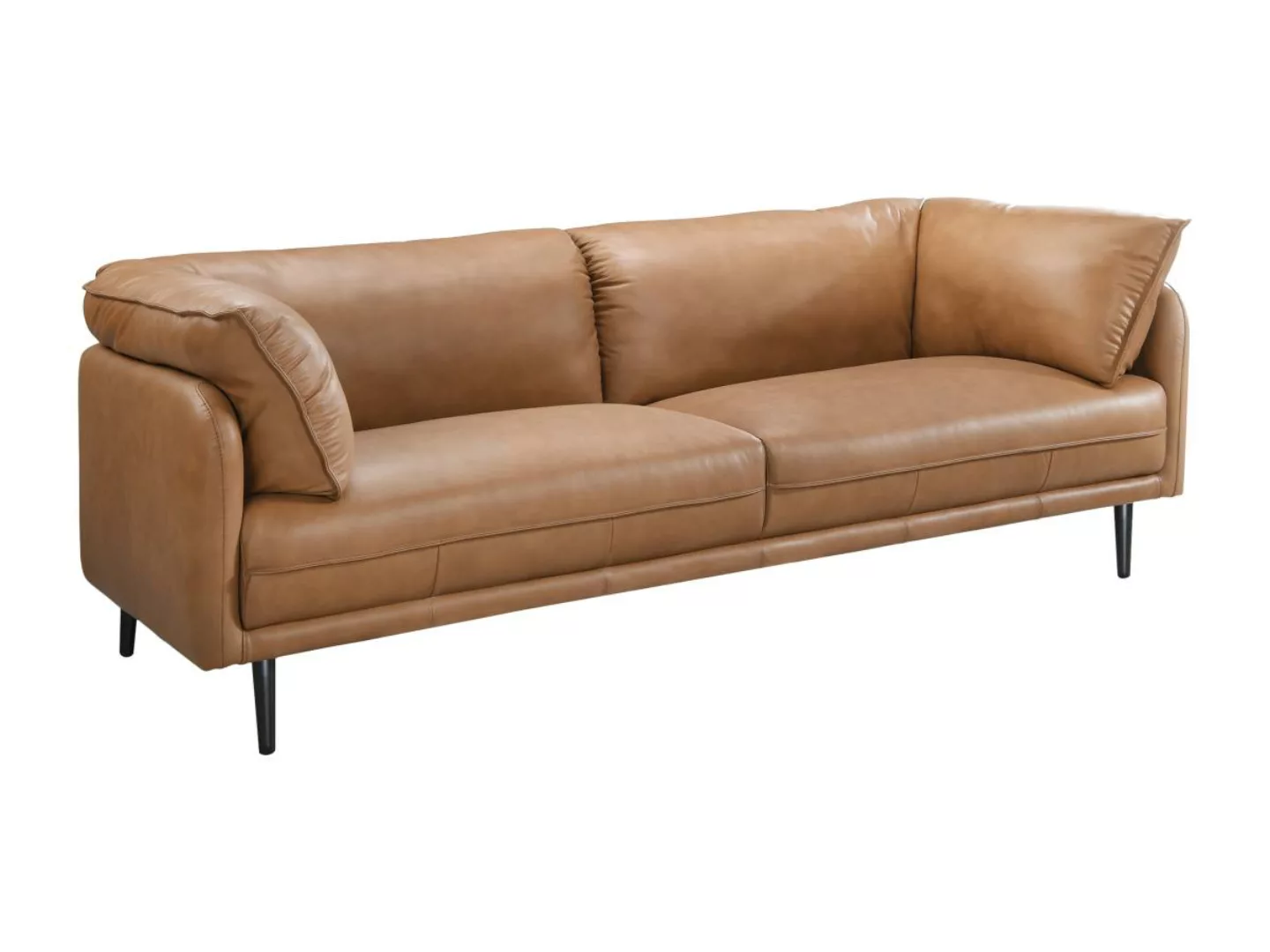 Sofa 3-Sitzer - Leder - Camelfarben - TACONA günstig online kaufen