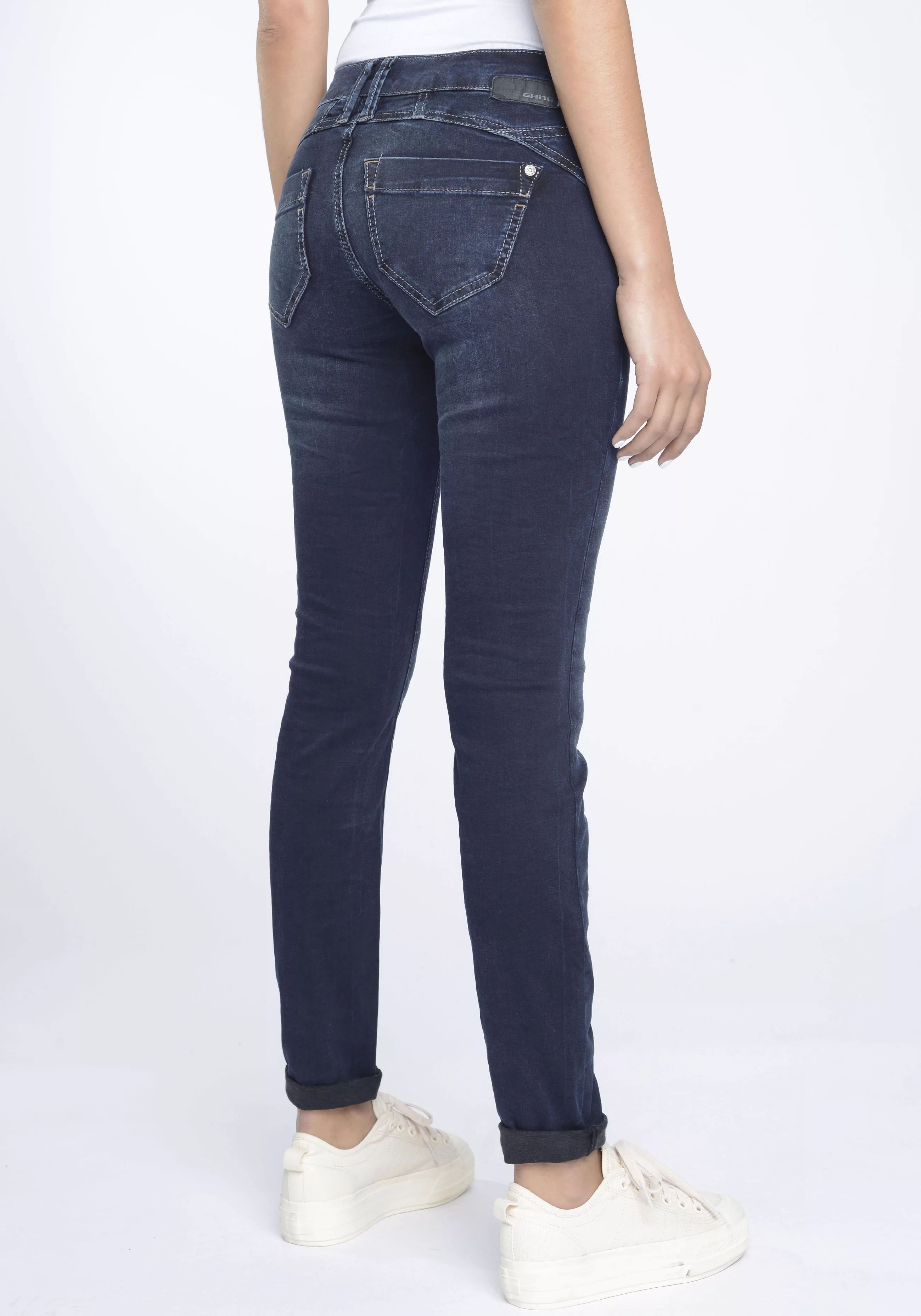 GANG Skinny-fit-Jeans "94Nena", in authenischer Used-Waschung günstig online kaufen
