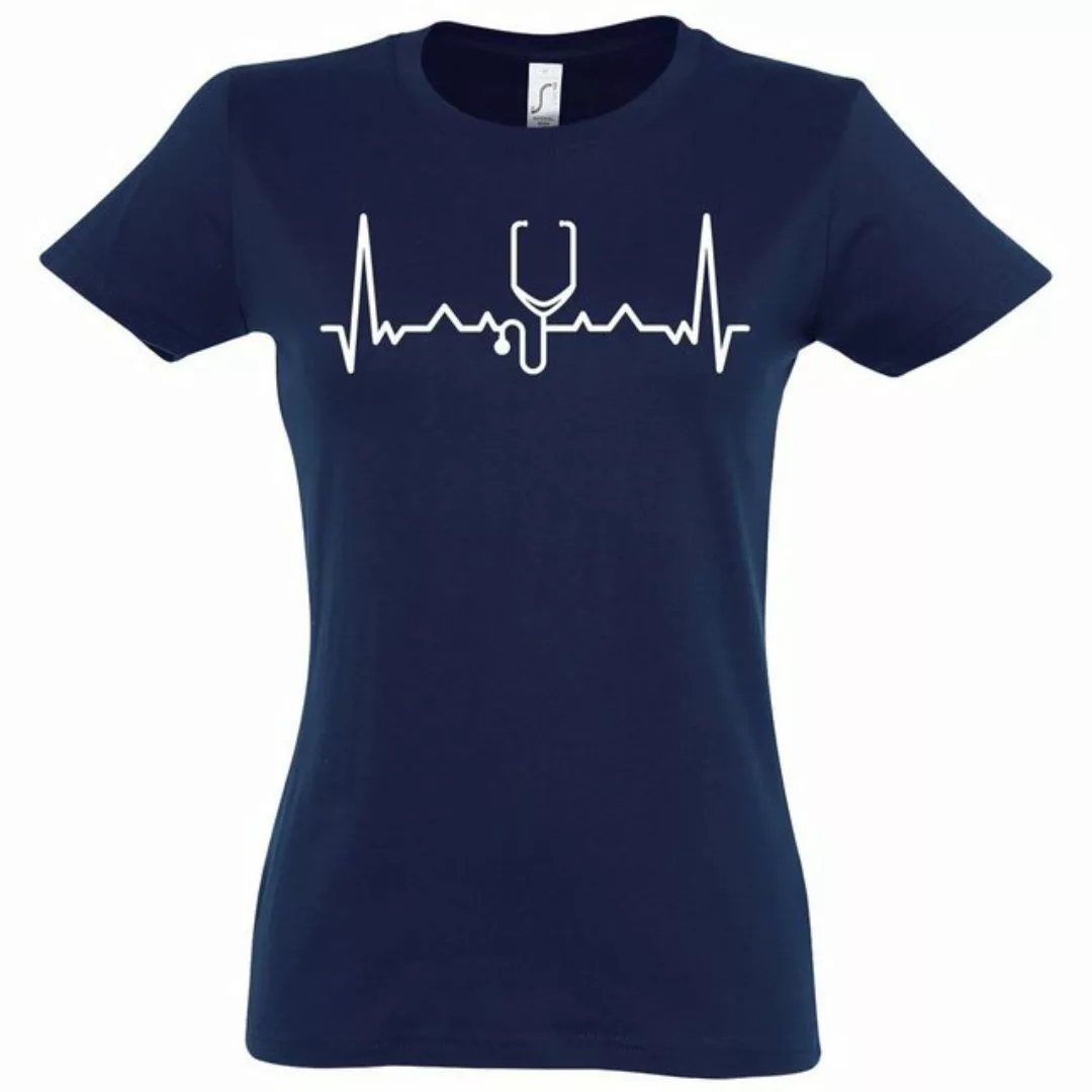 Youth Designz T-Shirt Heartbeat Stethoskop Damen T-Shirt mit modischem Prin günstig online kaufen