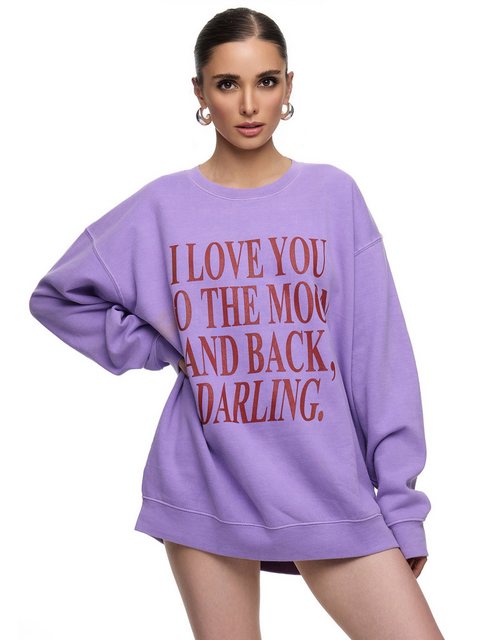 Worldclassca Longsweatshirt Worldclassca Oversized Sweatshirt LOVE YOU Prin günstig online kaufen