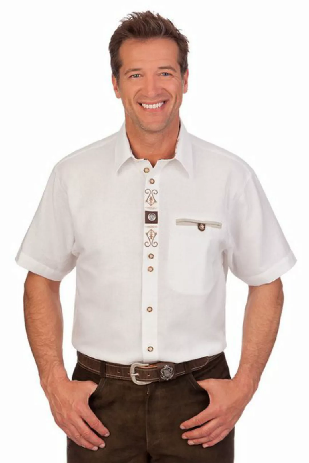 orbis Trachtenhemd Trachtenhemd - H1421 - weiß günstig online kaufen