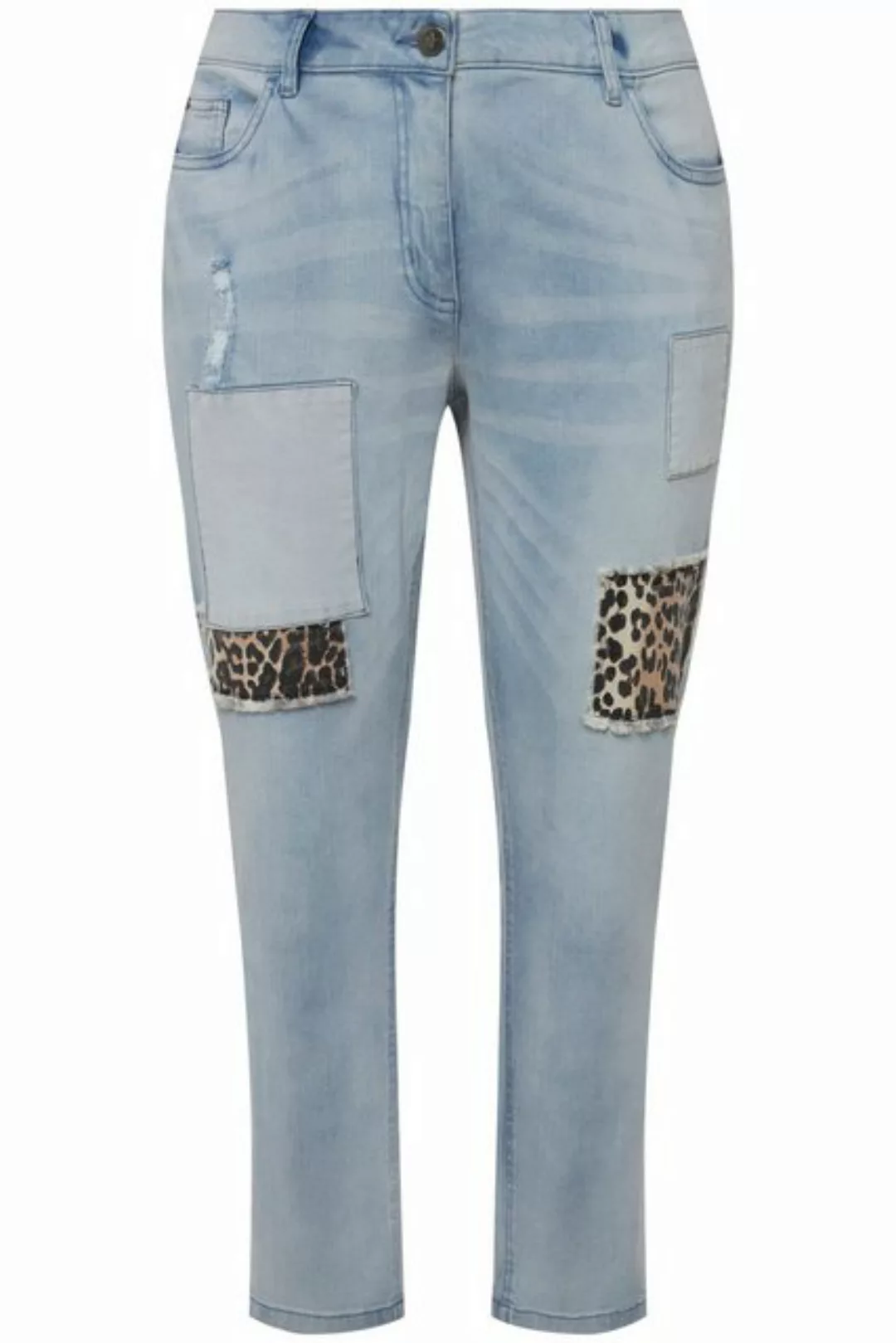 Angel of Style Regular-fit-Jeans 7/8-Jeans Slim Fit Leo-Patches 5-Pocket günstig online kaufen