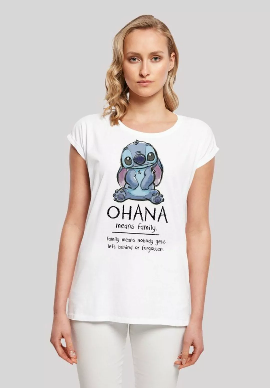 F4NT4STIC T-Shirt "Disney Lilo & Stitch Ohana Means Family", Premium Qualit günstig online kaufen