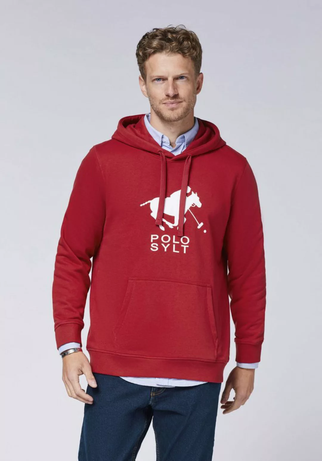 Polo Sylt Kapuzensweatshirt im Label-Design günstig online kaufen