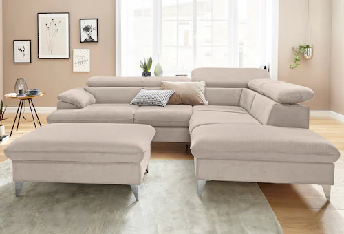 COTTA Polstergarnitur "Caluso L-Form", (2 tlg.), Set bestehend aus: Ecksofa günstig online kaufen
