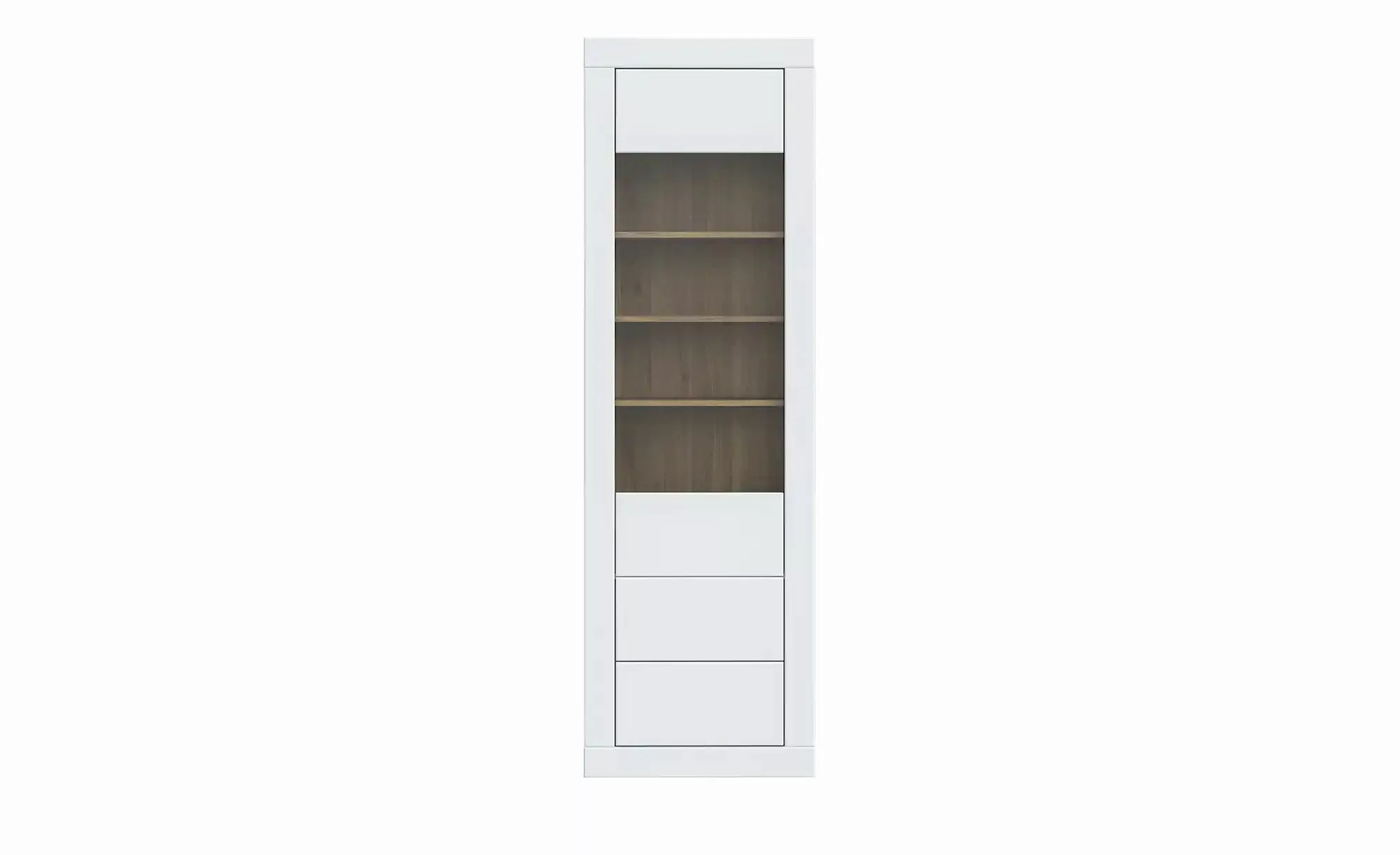 Vitrine Push-to-Open Komili ¦ weiß ¦ Maße (cm): B: 61,1 H: 195,9 T: 41,4 Sc günstig online kaufen