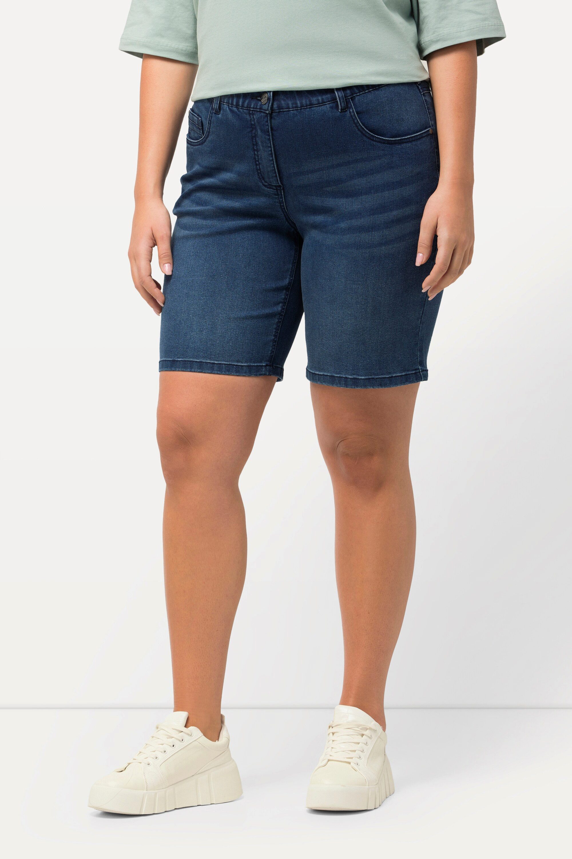 Ulla Popken Bermudas Jeansbermuda Mandy 5-Pocket-Form günstig online kaufen