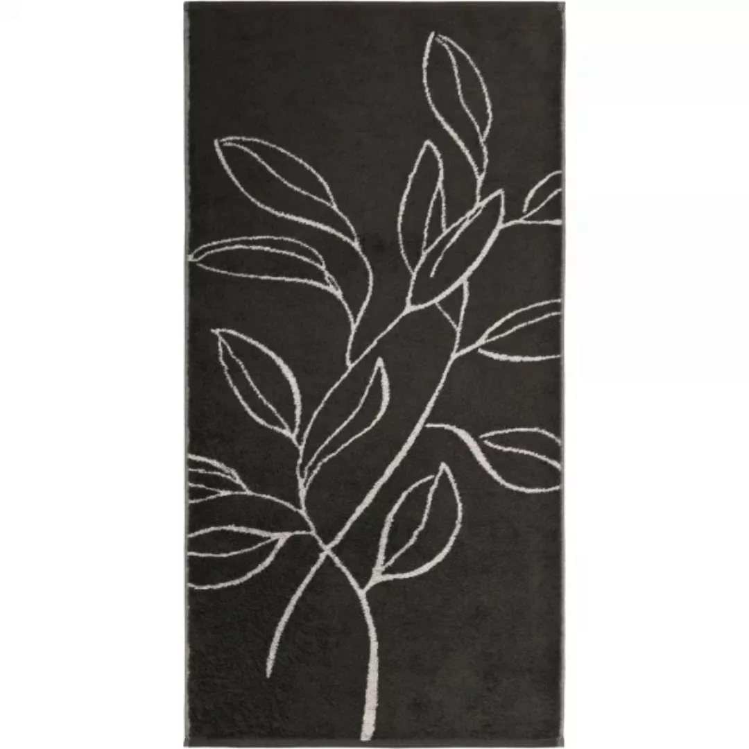 Cawö Handtücher Atelier Floral 6239 - Farbe: basalt - 77 - Handtuch 50x100 günstig online kaufen