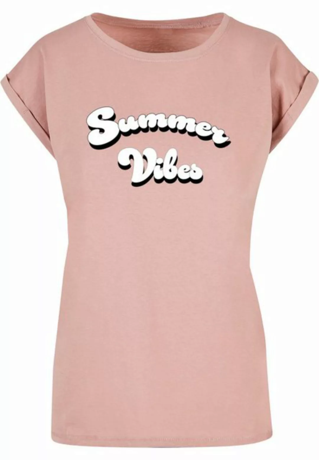 Merchcode T-Shirt Merchcode Damen Ladies Summer Vibes Extended Shoulder Tee günstig online kaufen