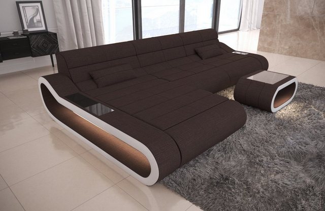 Sofa Dreams Ecksofa Stoff Couch Polster Sofa Concept L Form Stoffsofa, Desi günstig online kaufen