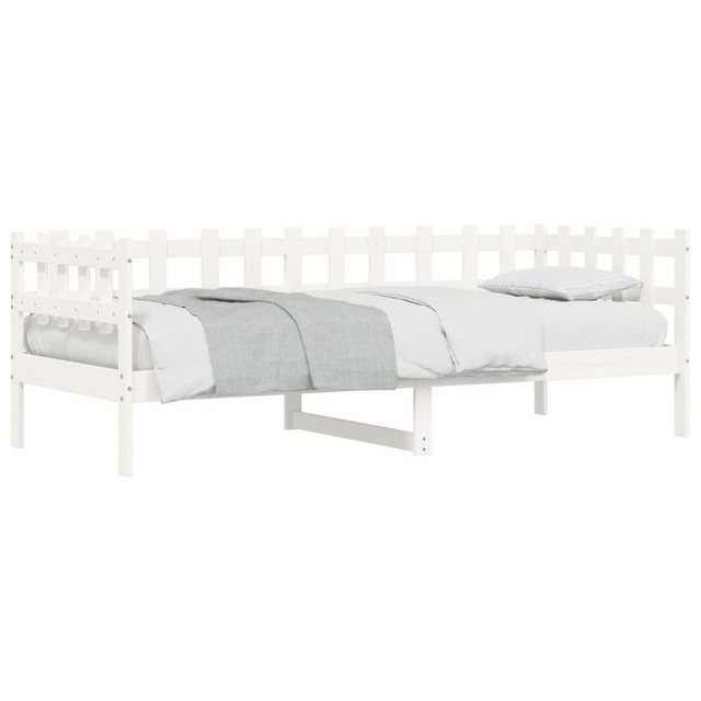 furnicato Bett Tagesbett ohne Matratze Weiß 90x190 cm Massivholz Kiefer (1- günstig online kaufen