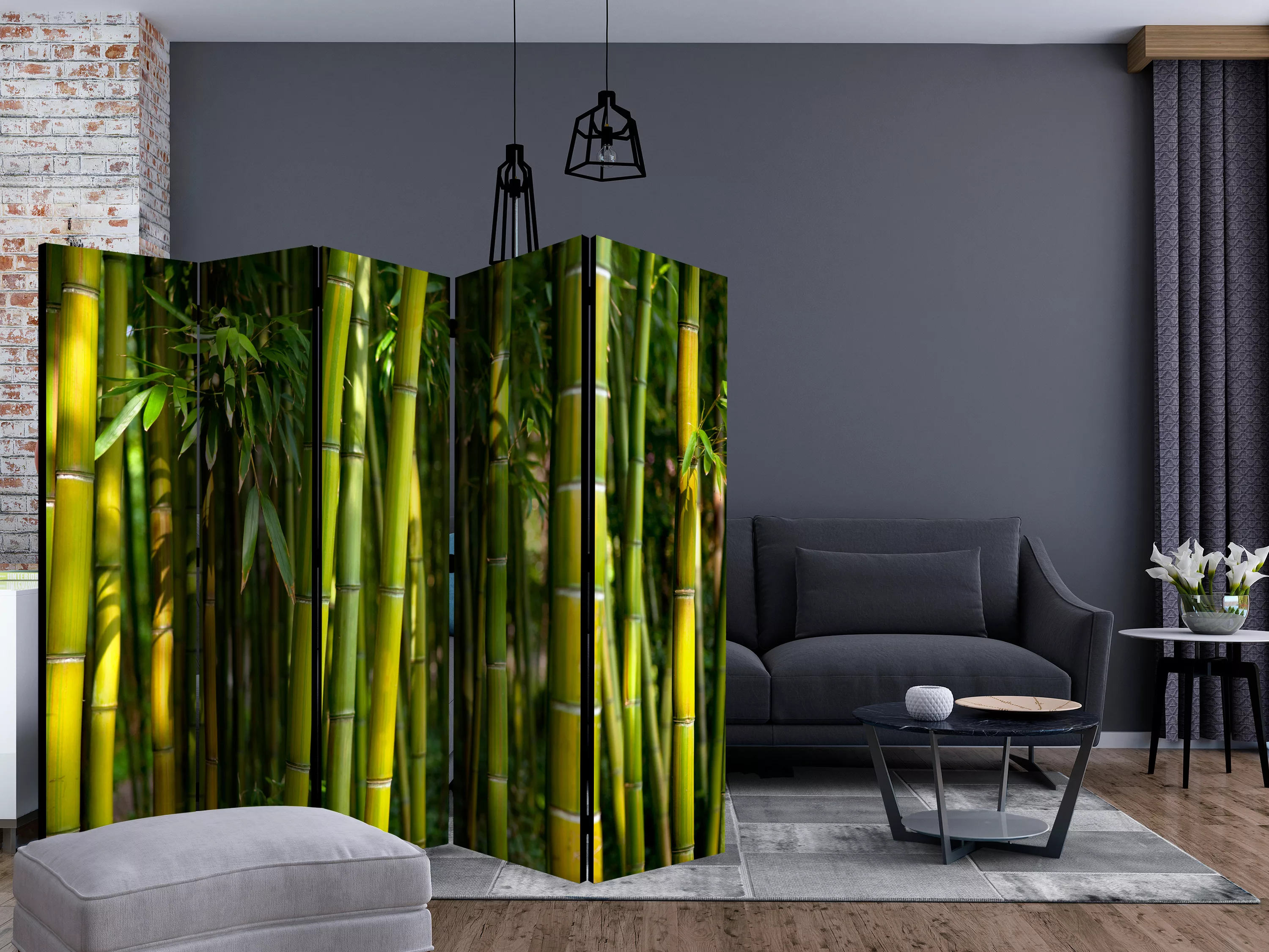 5-teiliges Paravent - Oriental Garden Ii [room Dividers] günstig online kaufen