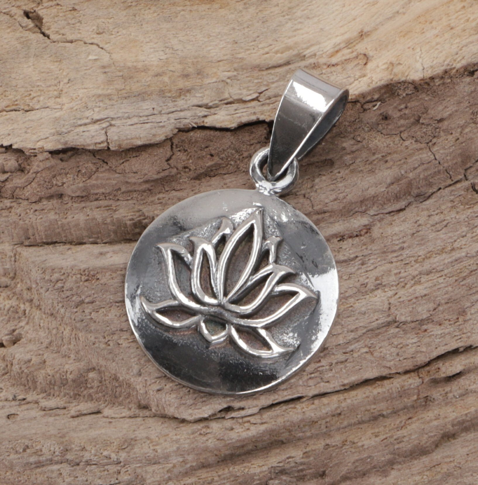 Guru-Shop Kettenanhänger Silberanhänger Lotus, Yoga Kettenanhänger,.. günstig online kaufen