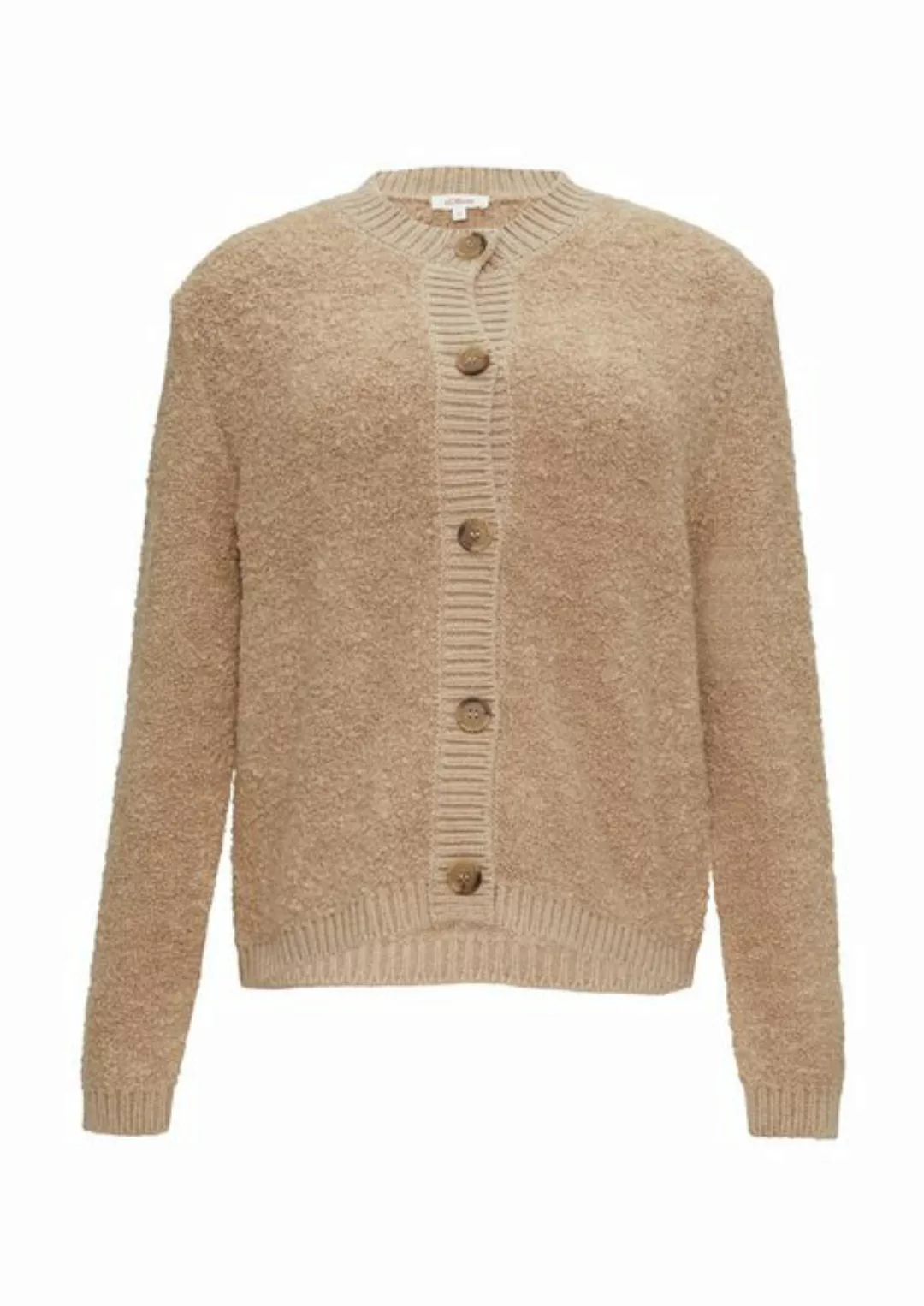 s.Oliver Strickjacke Strickjacke aus Teddy-Bouclé günstig online kaufen