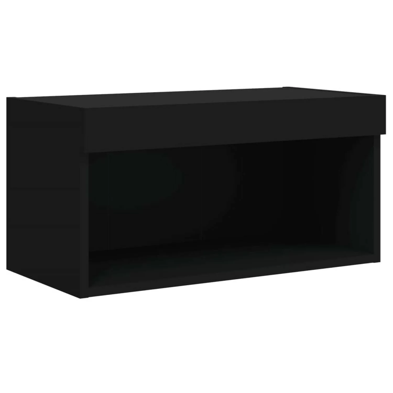 VidaXL TV-Schrank mit LED-Leuchten Schwarz 60x30x30 cm günstig online kaufen