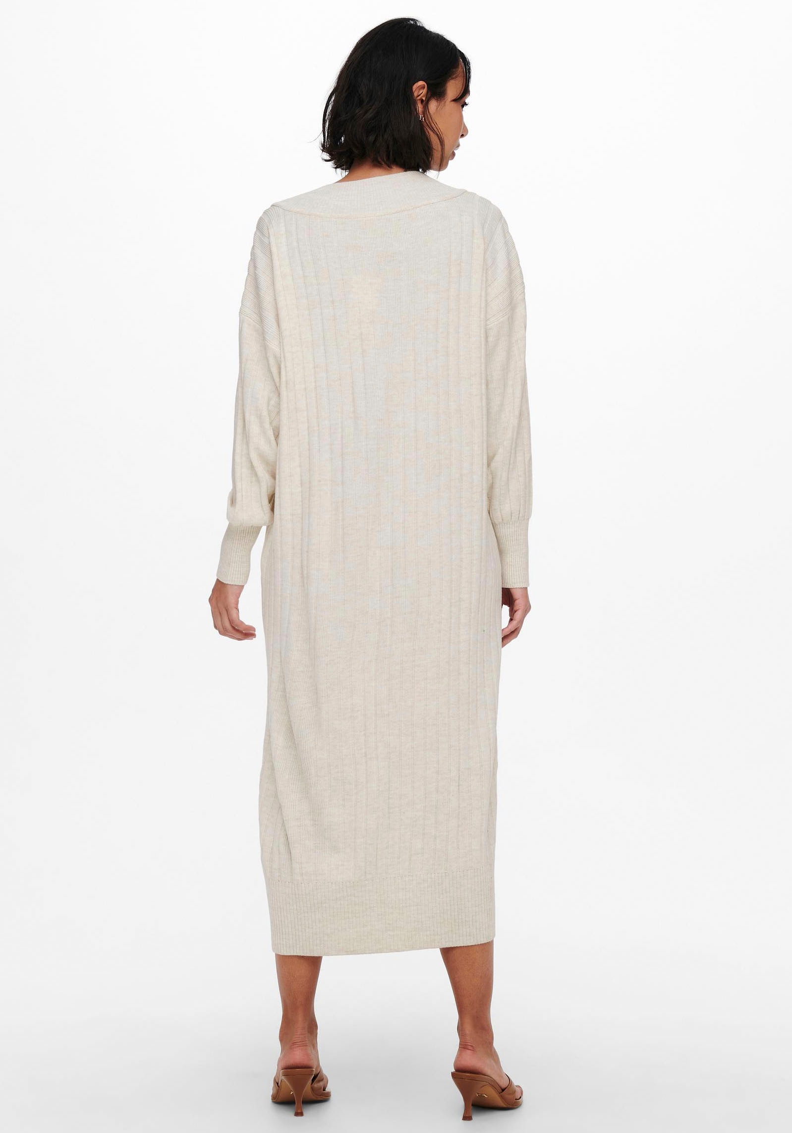 ONLY Strickkleid "ONLNEW TESSA L/S MIDI V DRESS" günstig online kaufen