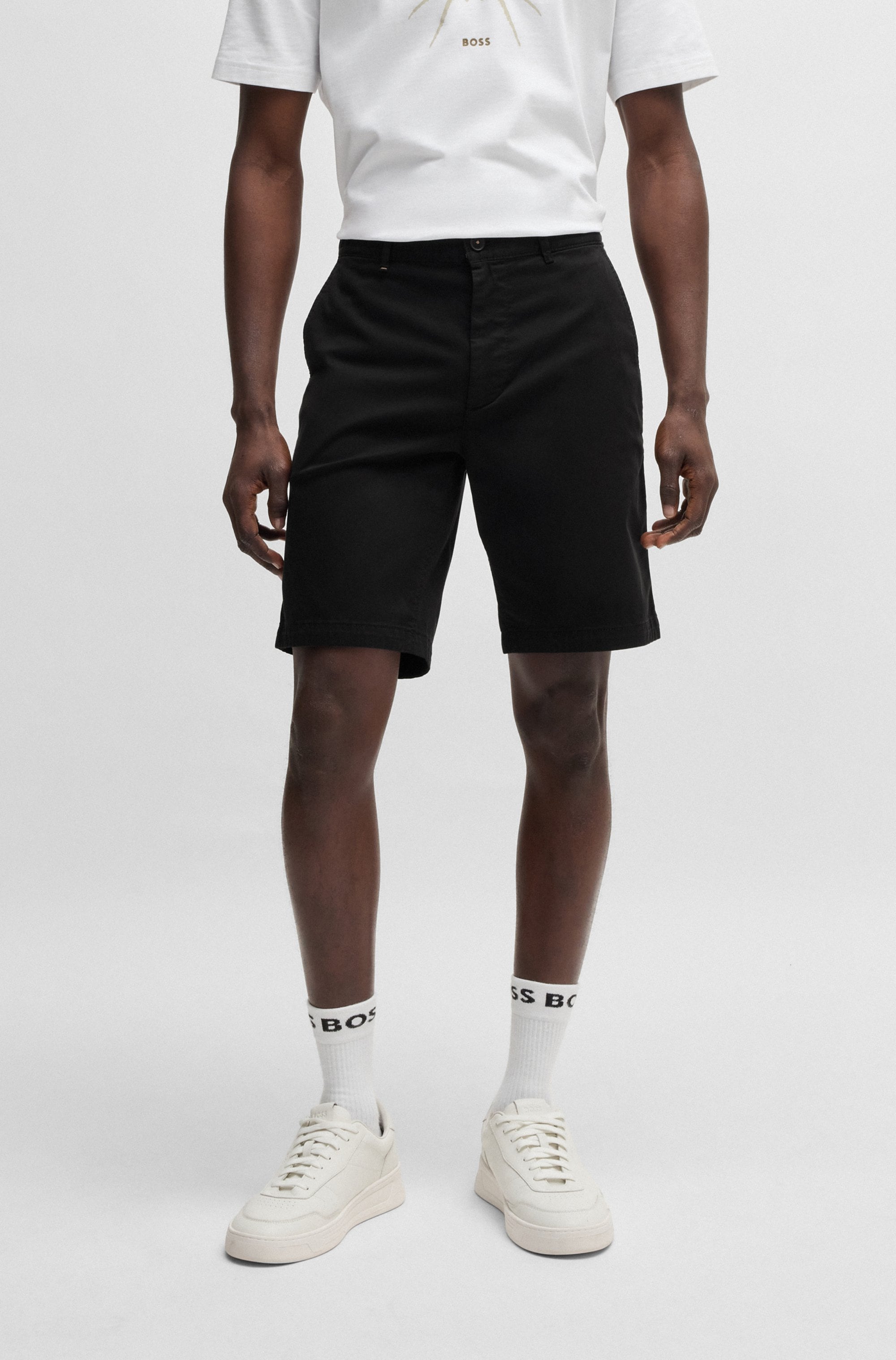 BOSS ORANGE Chinoshorts "Chino-slim-Shorts" günstig online kaufen