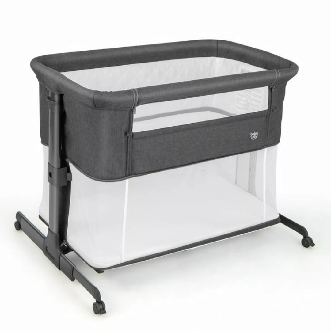 COSTWAY Beistellbett 3 in 1 Babywiege, 2 Ebene, 5 fach verstellbar günstig online kaufen